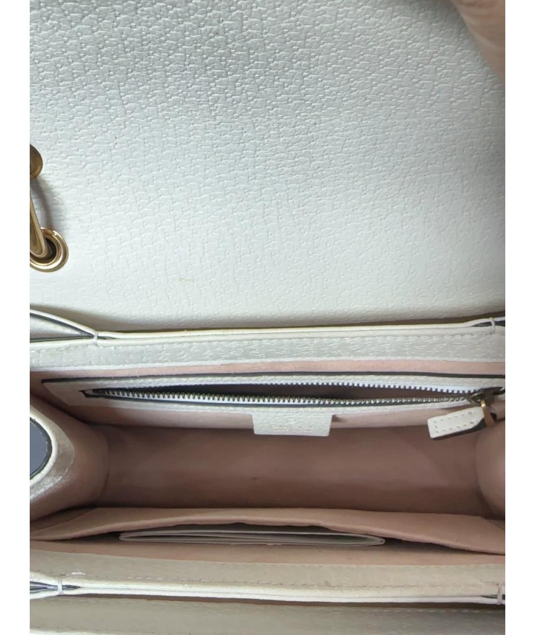 GUCCI Бежевая жаккардовая сумка с короткими ручками, фото 8