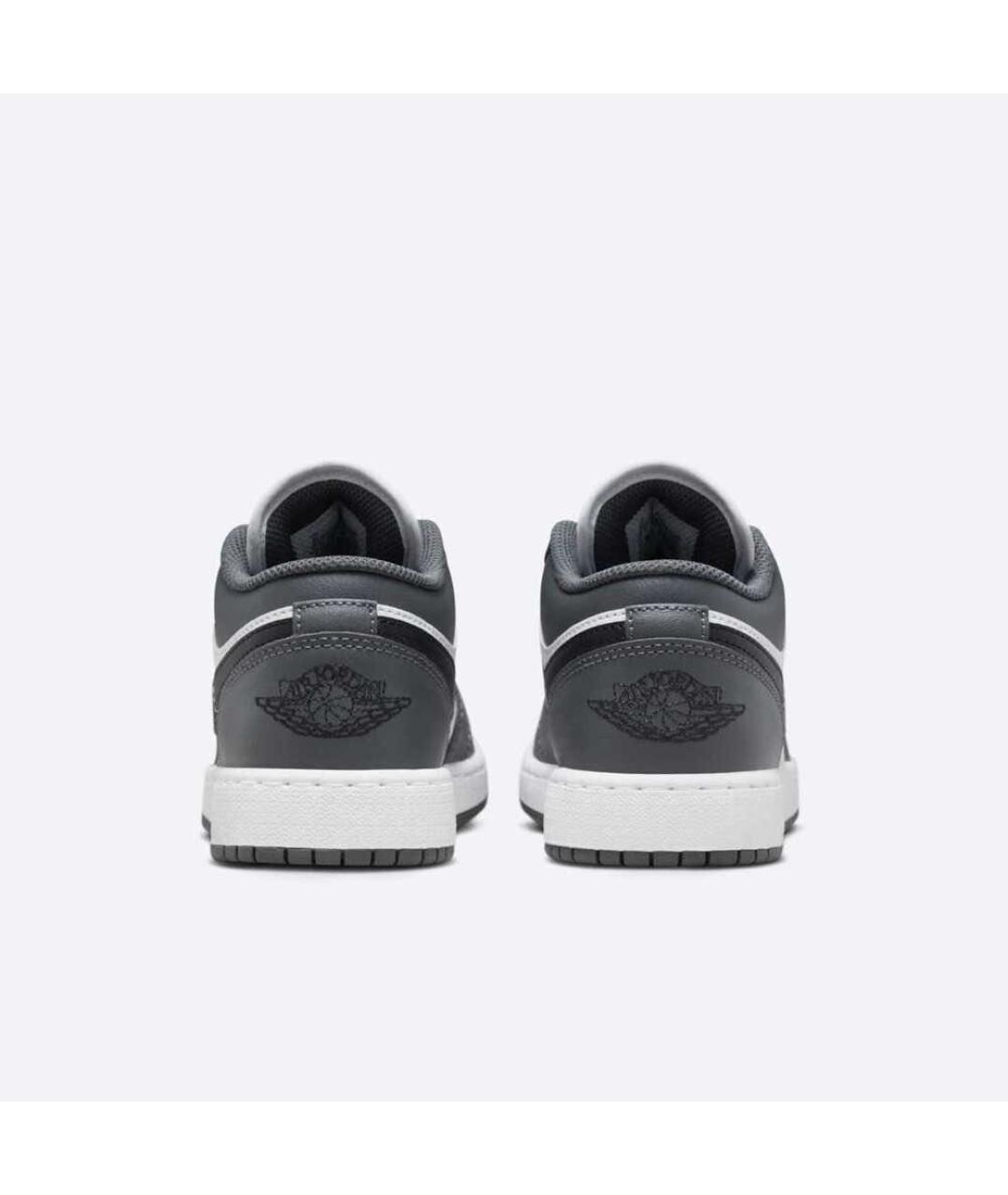 JORDAN Антрацитовые кожаные кроссовки, фото 4