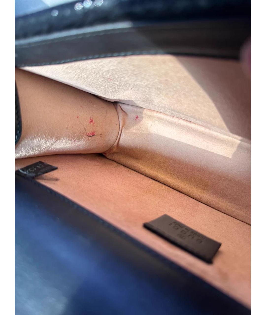 GUCCI Черная бархатная сумка через плечо, фото 9