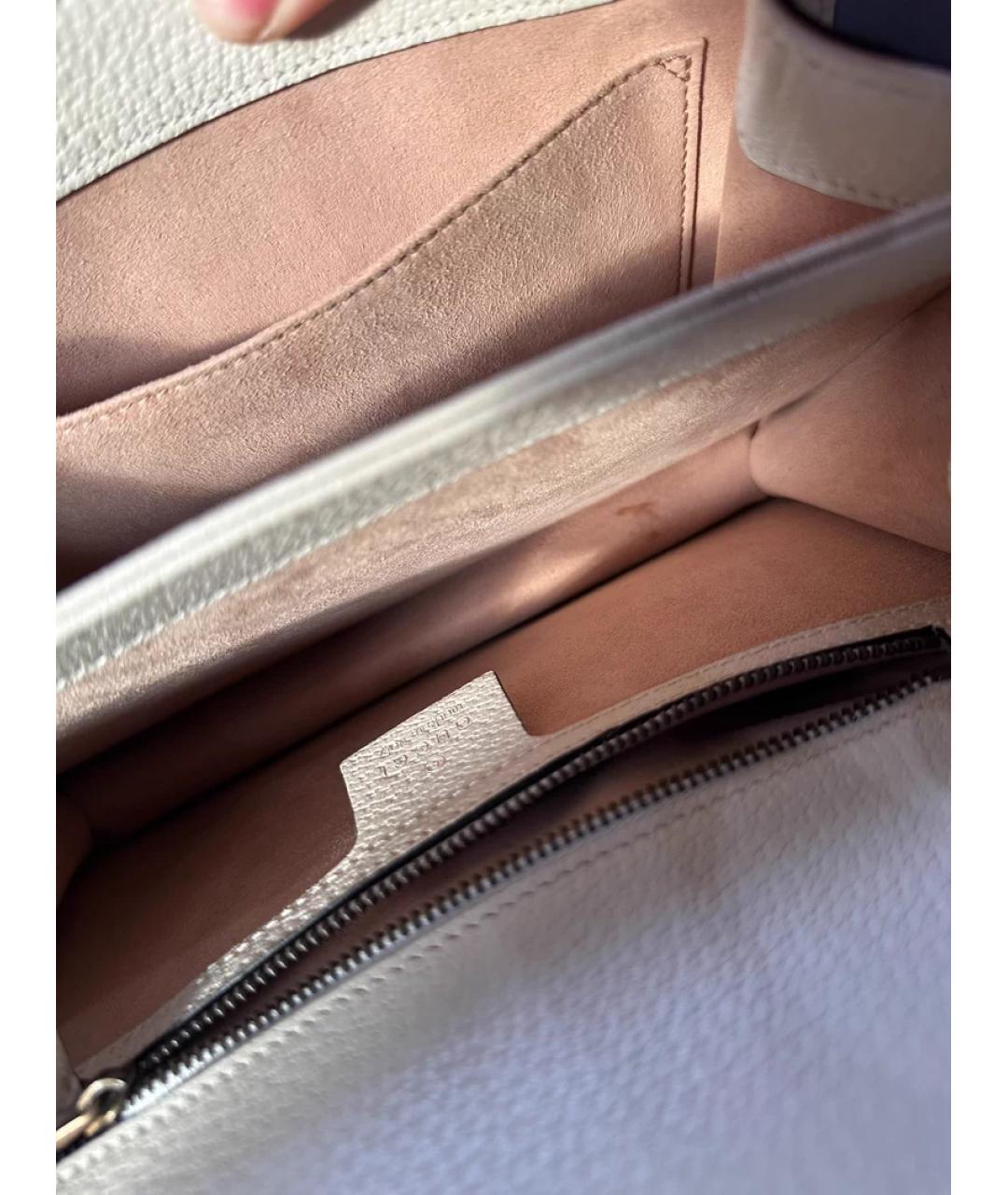 GUCCI Серая жаккардовая сумка с короткими ручками, фото 9