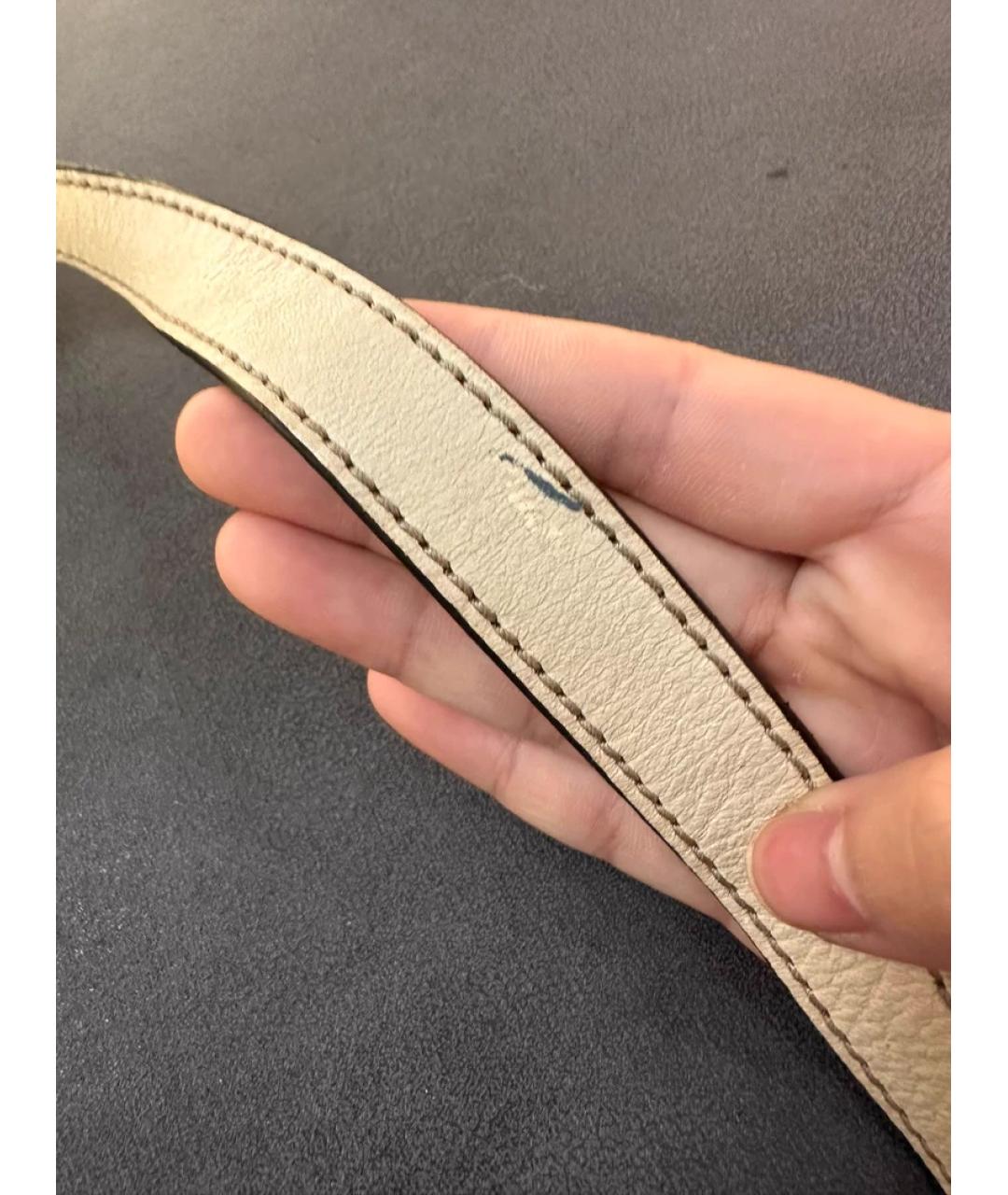 GUCCI Бежевая тканевая сумка с короткими ручками, фото 8