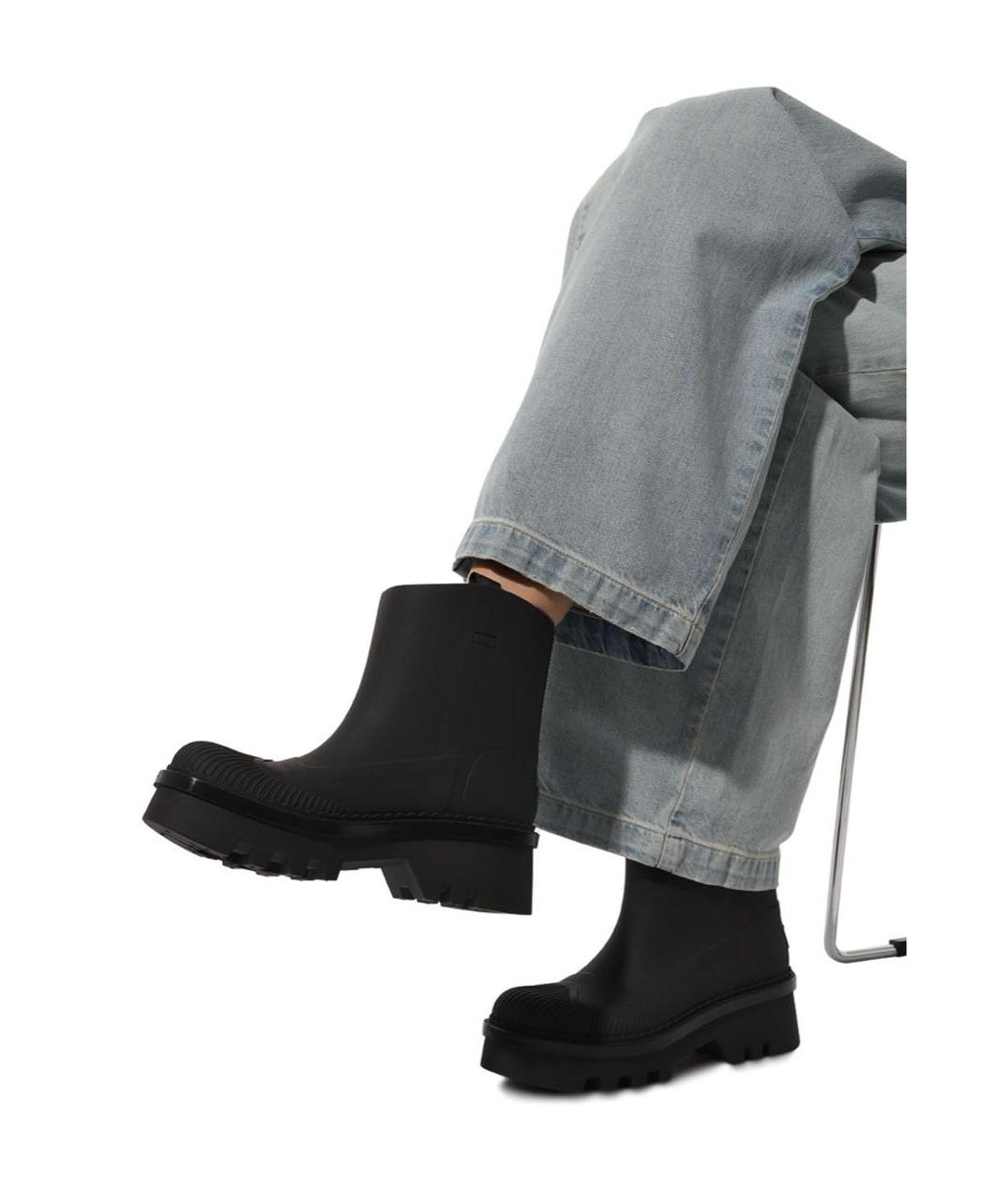 CHLOE Черные резиновые сапоги, фото 5