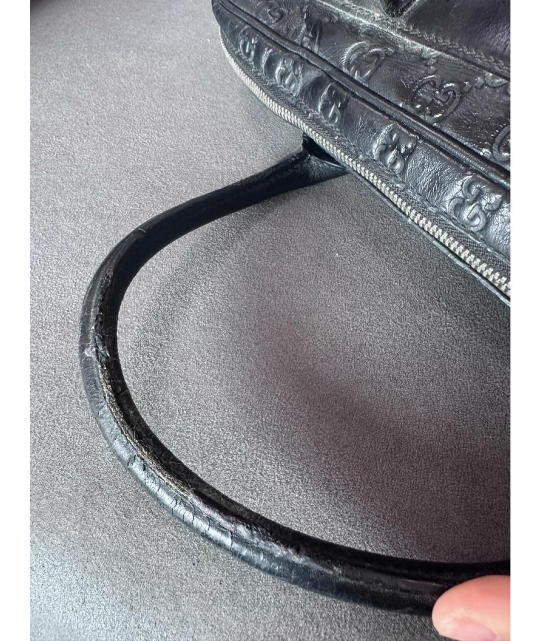 GUCCI Кожаная сумка с короткими ручками, фото 6