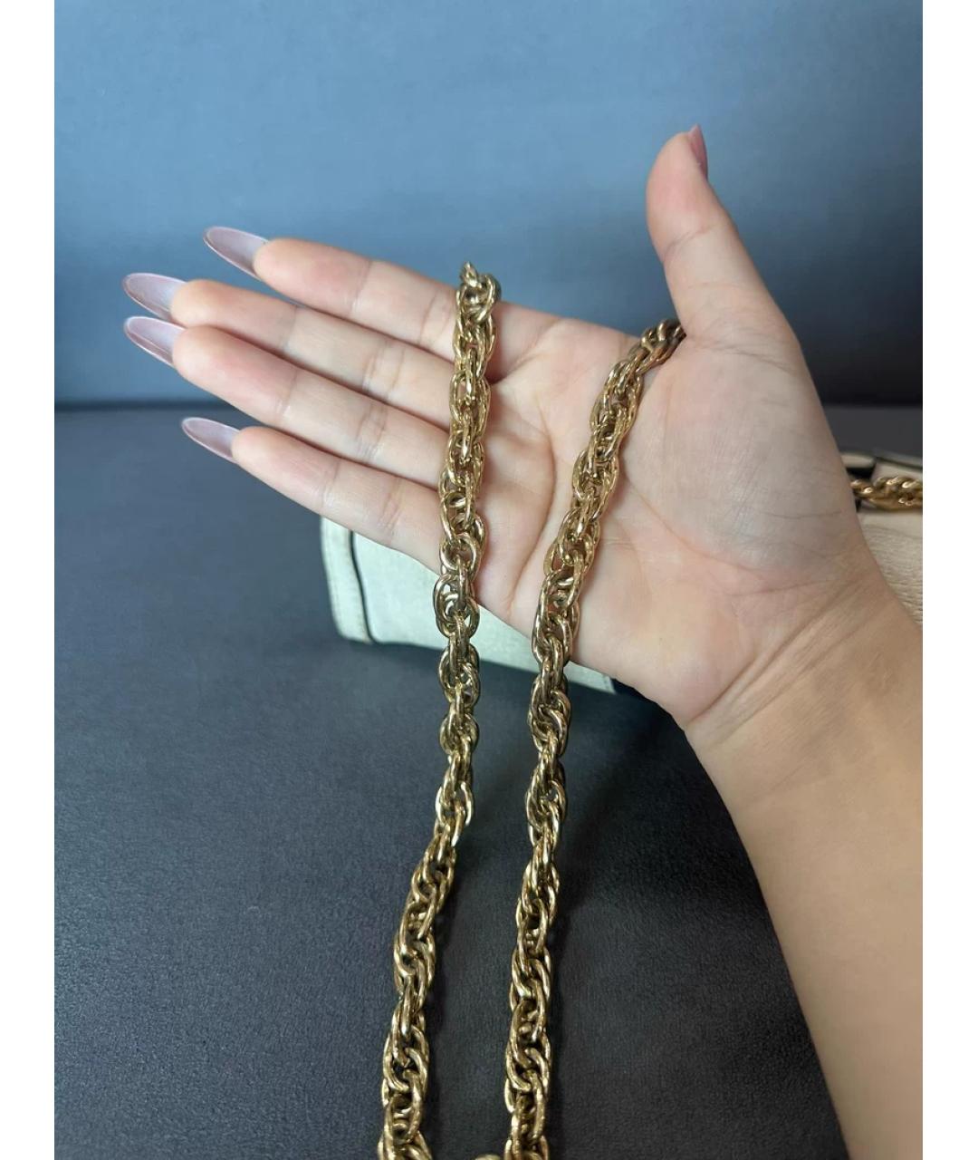 GUCCI Белая кожаная сумка с короткими ручками, фото 7