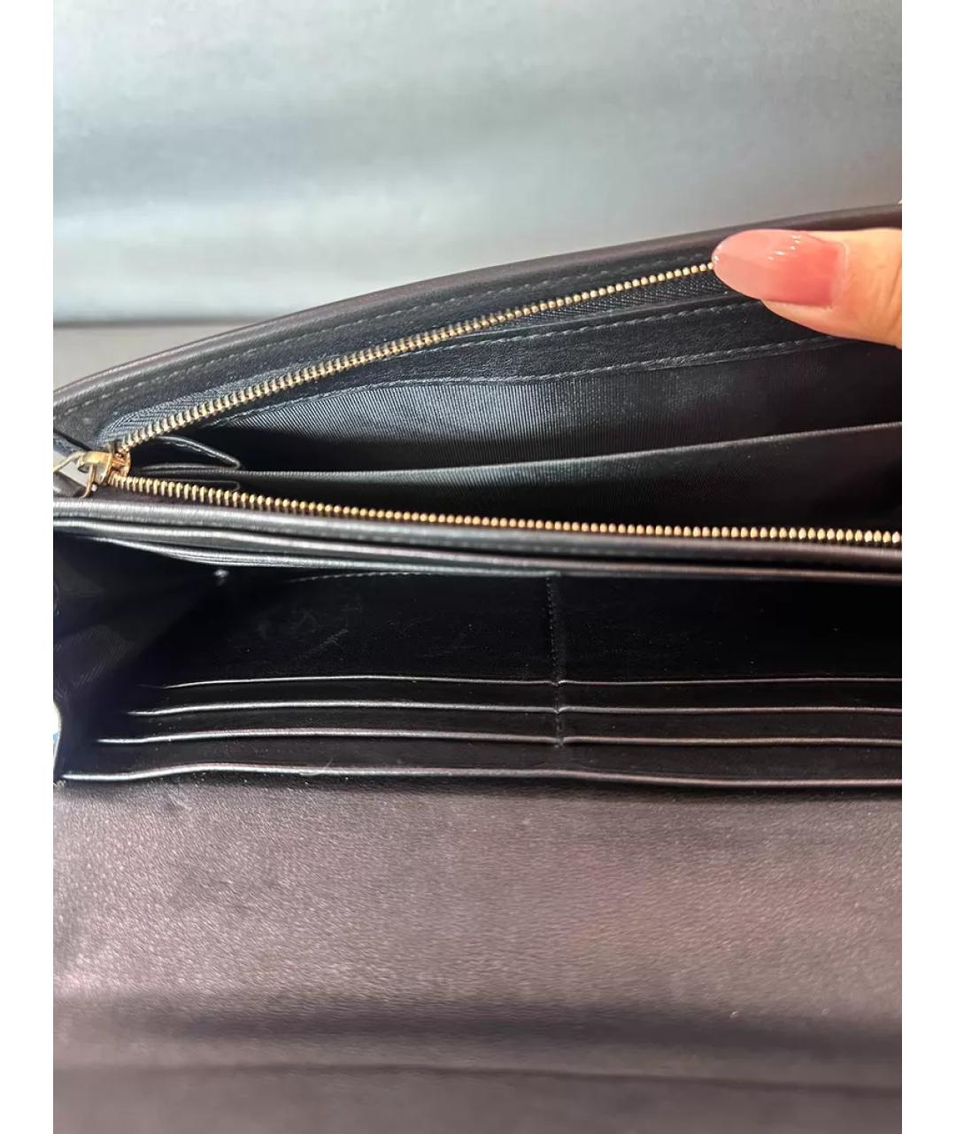 GUCCI Черный кожаный кошелек, фото 5