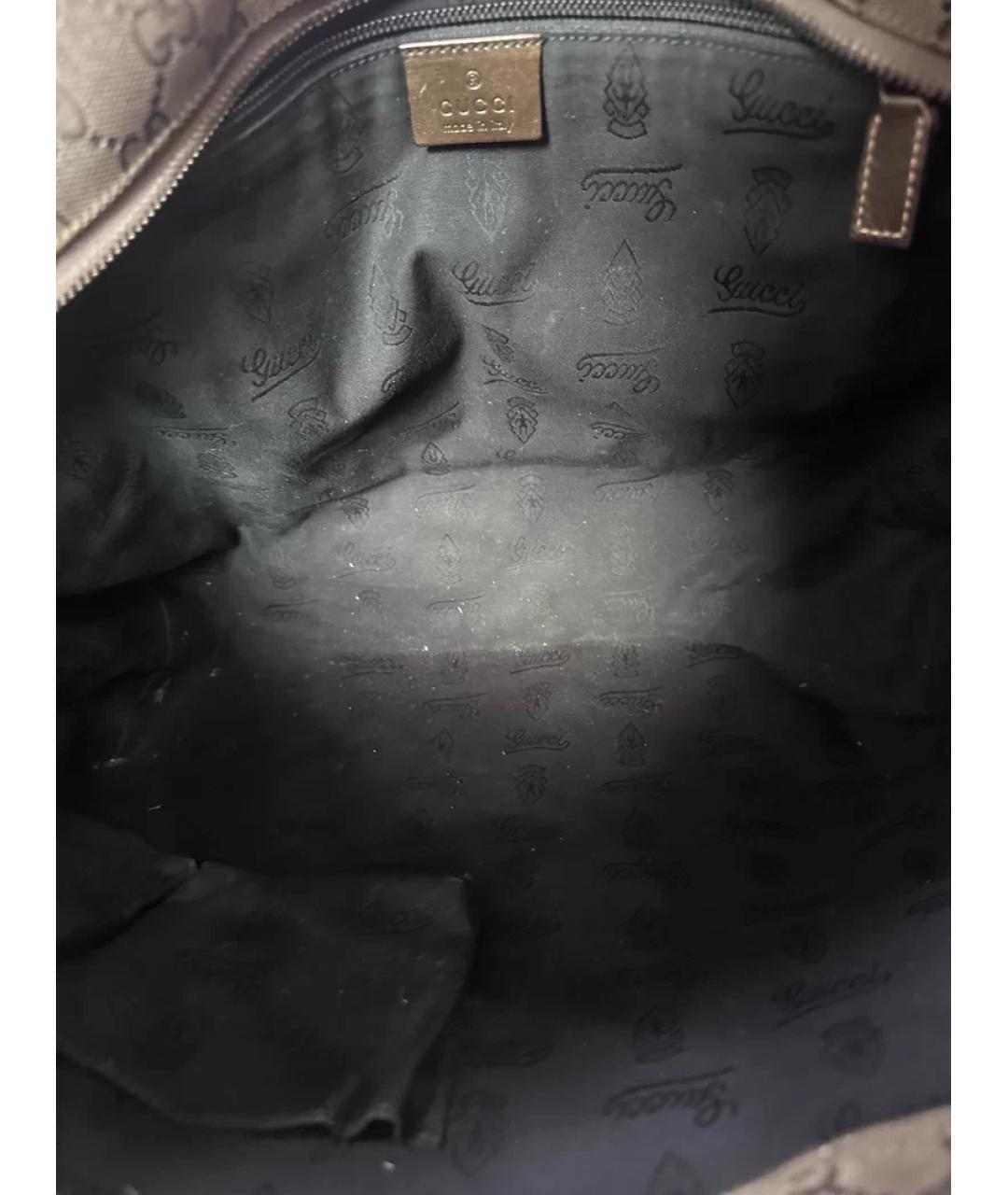 GUCCI Коричневая кожаная сумка с короткими ручками, фото 9