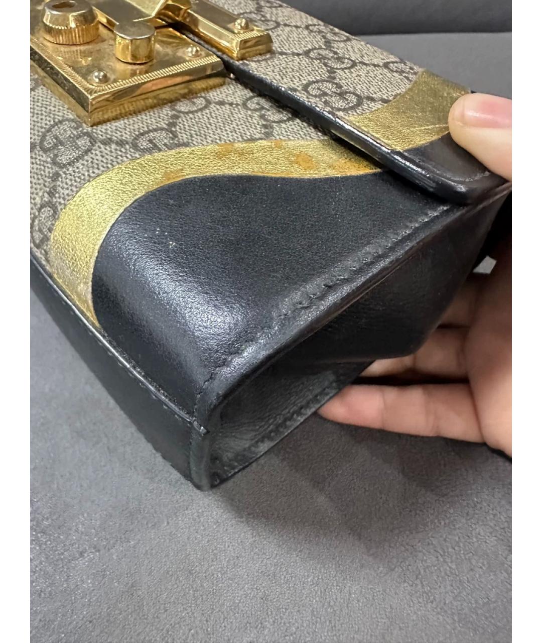 GUCCI Серая тканевая сумка через плечо, фото 6