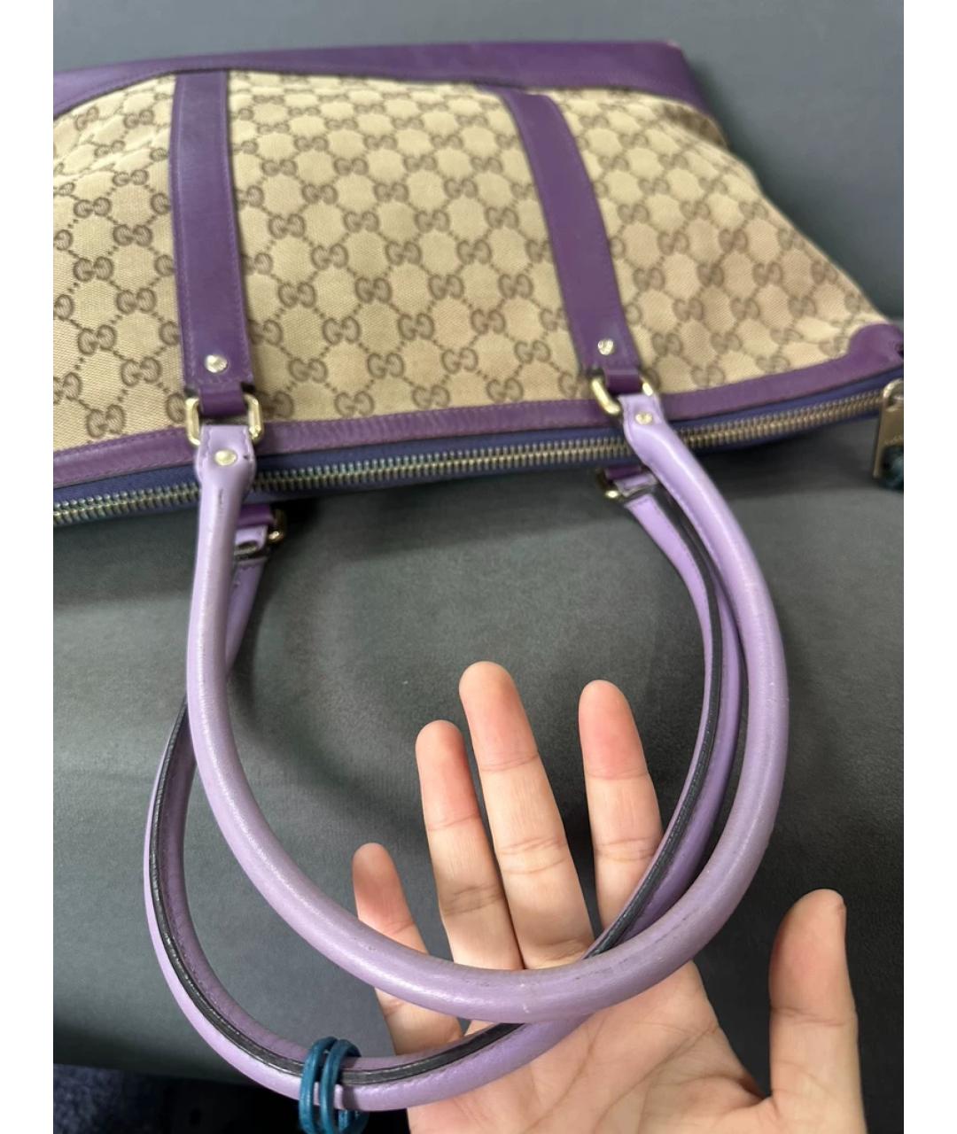 GUCCI Мульти тканевая сумка с короткими ручками, фото 8