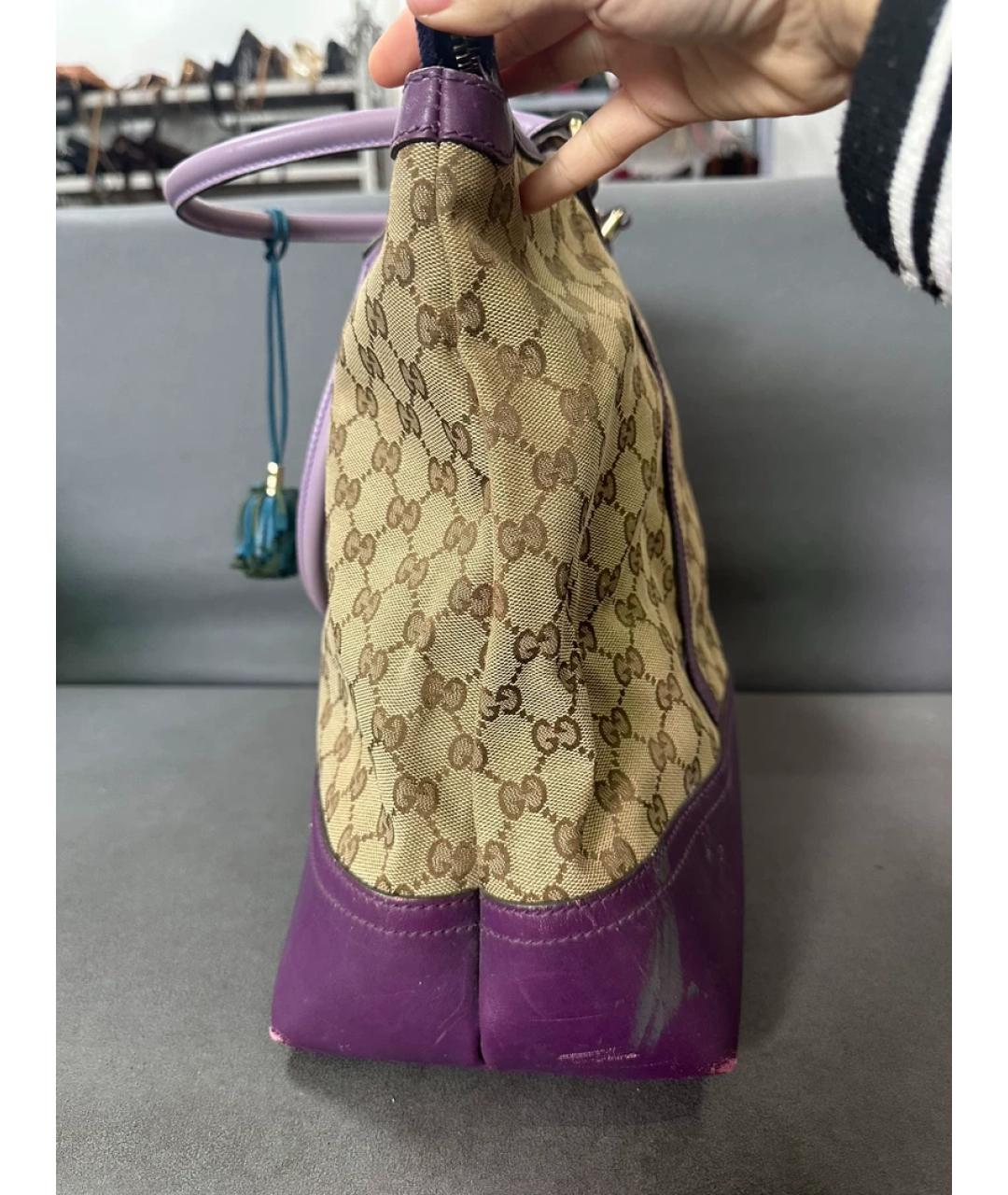 GUCCI Мульти тканевая сумка с короткими ручками, фото 4