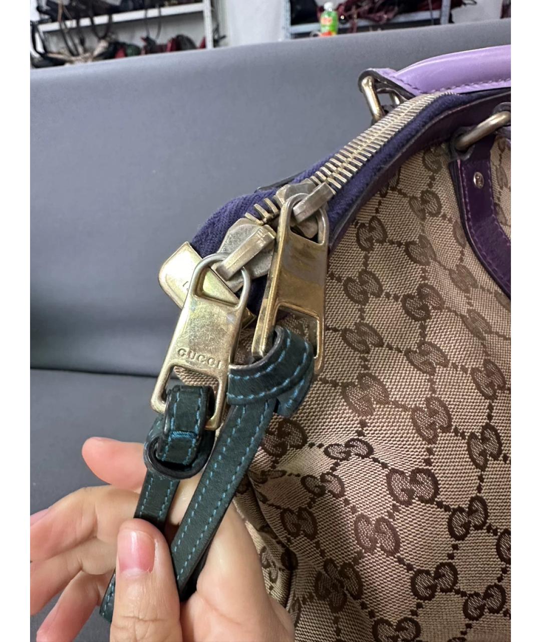 GUCCI Мульти тканевая сумка с короткими ручками, фото 5