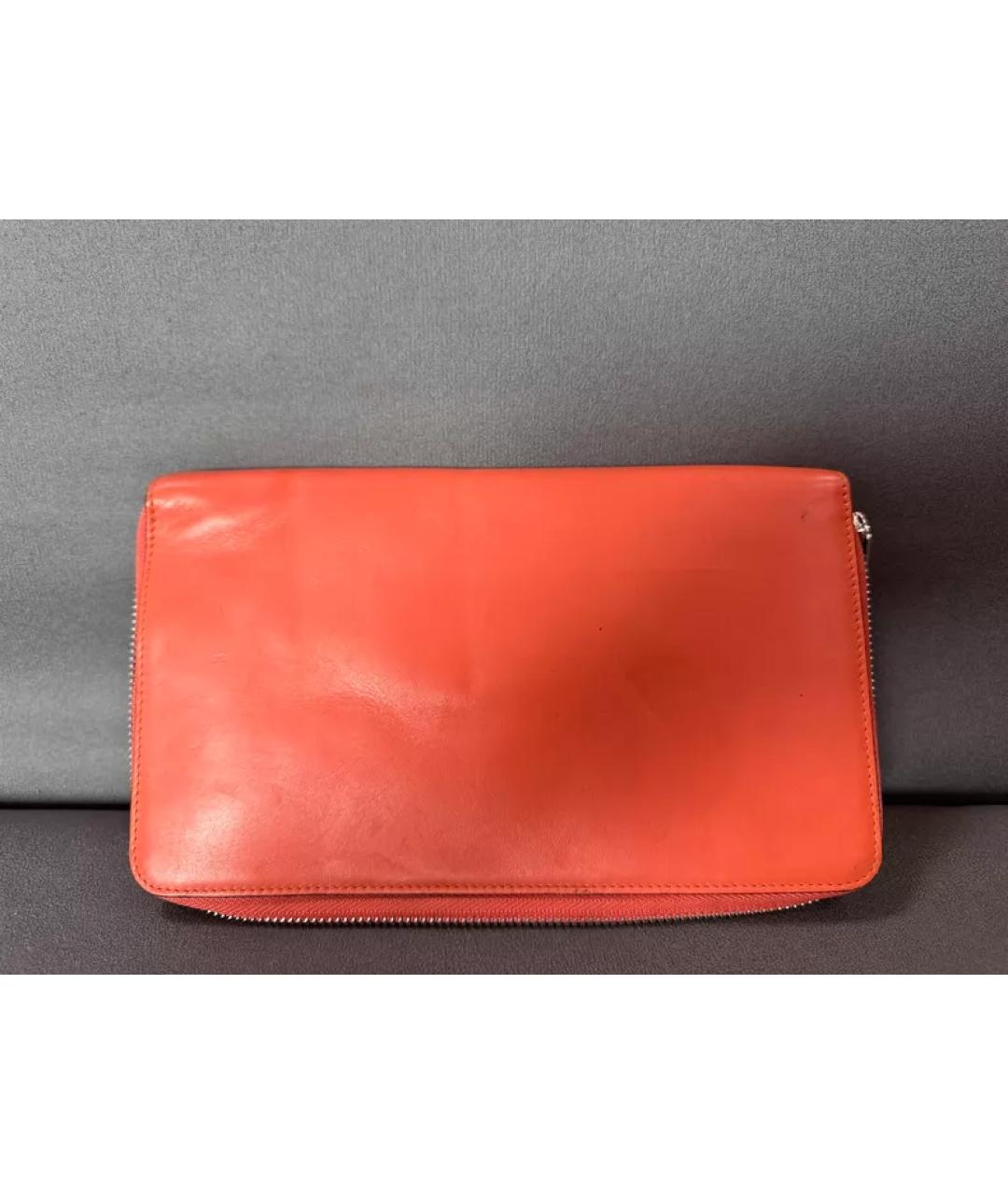 LOEWE Оранжевый кожаный кошелек, фото 2