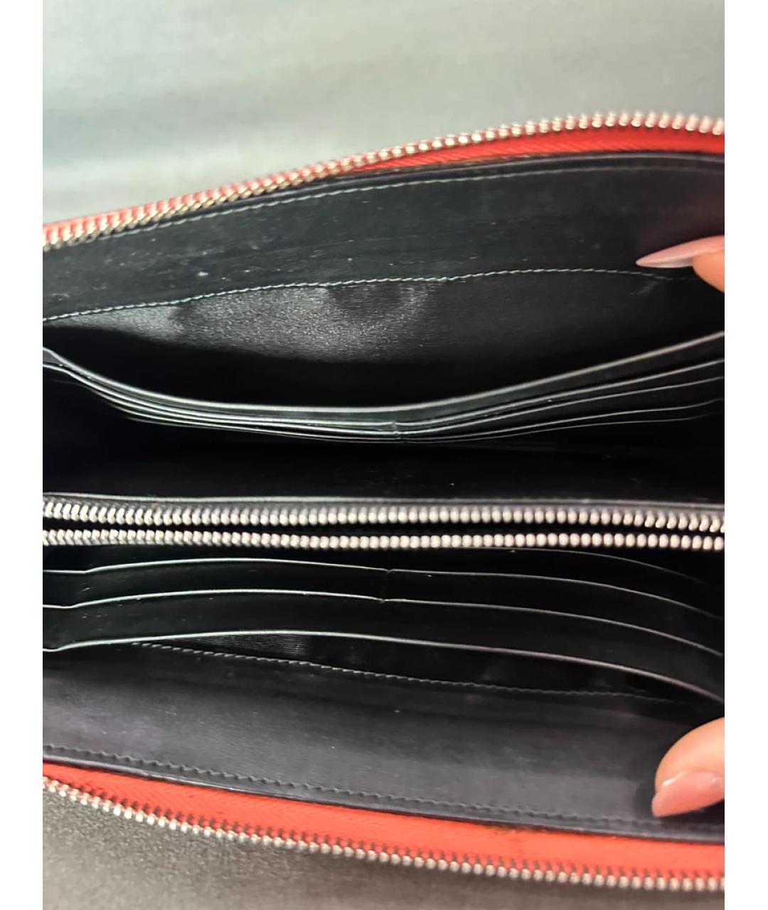 LOEWE Оранжевый кожаный кошелек, фото 7
