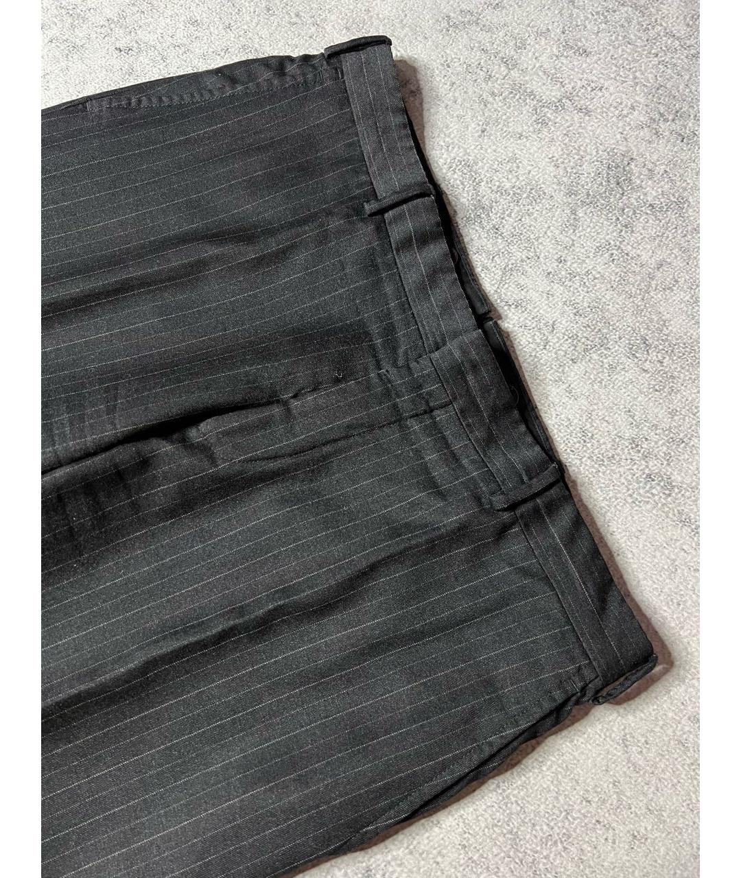 POLO RALPH LAUREN Серые шерстяные классические брюки, фото 3