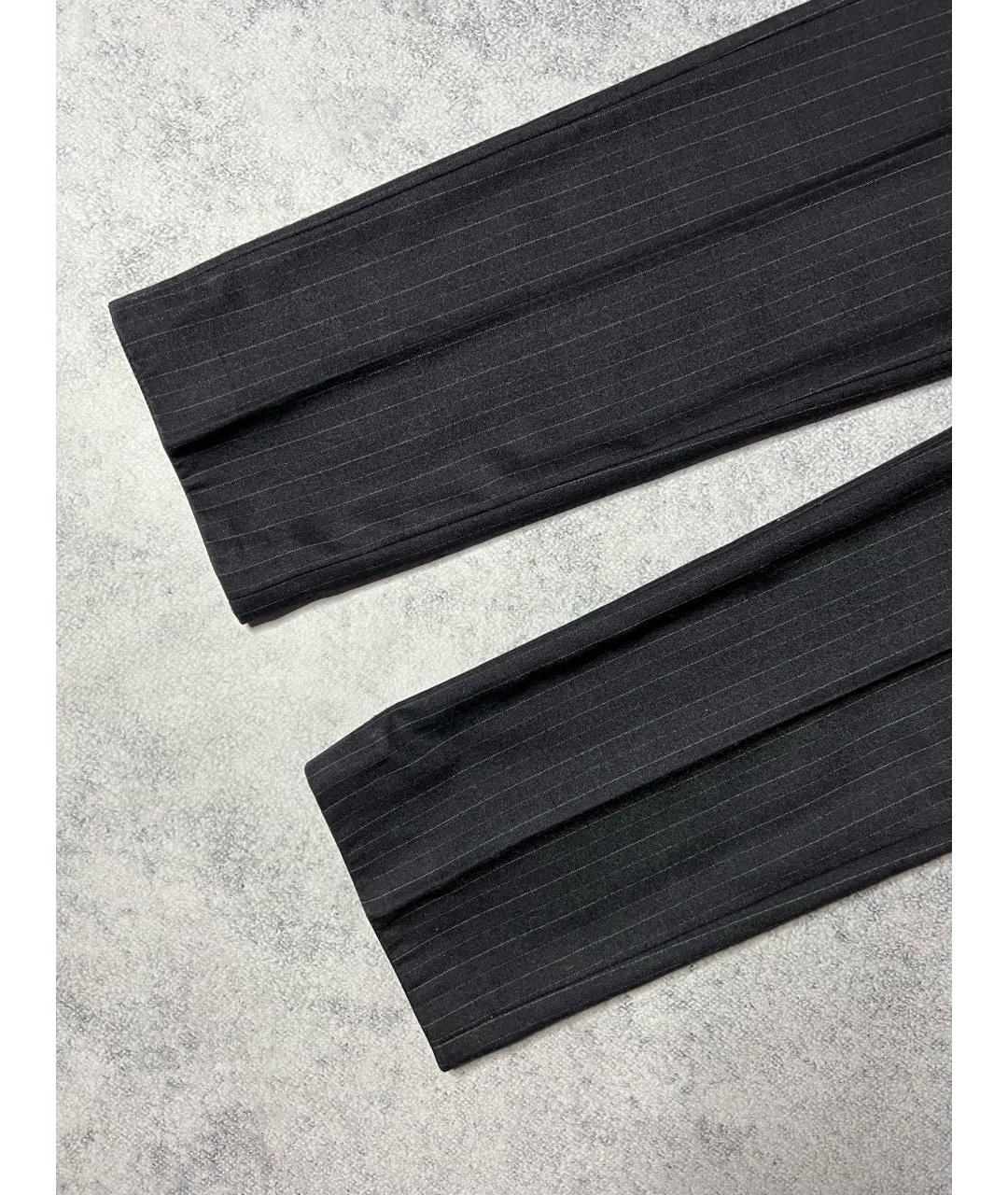 POLO RALPH LAUREN Серые шерстяные классические брюки, фото 2