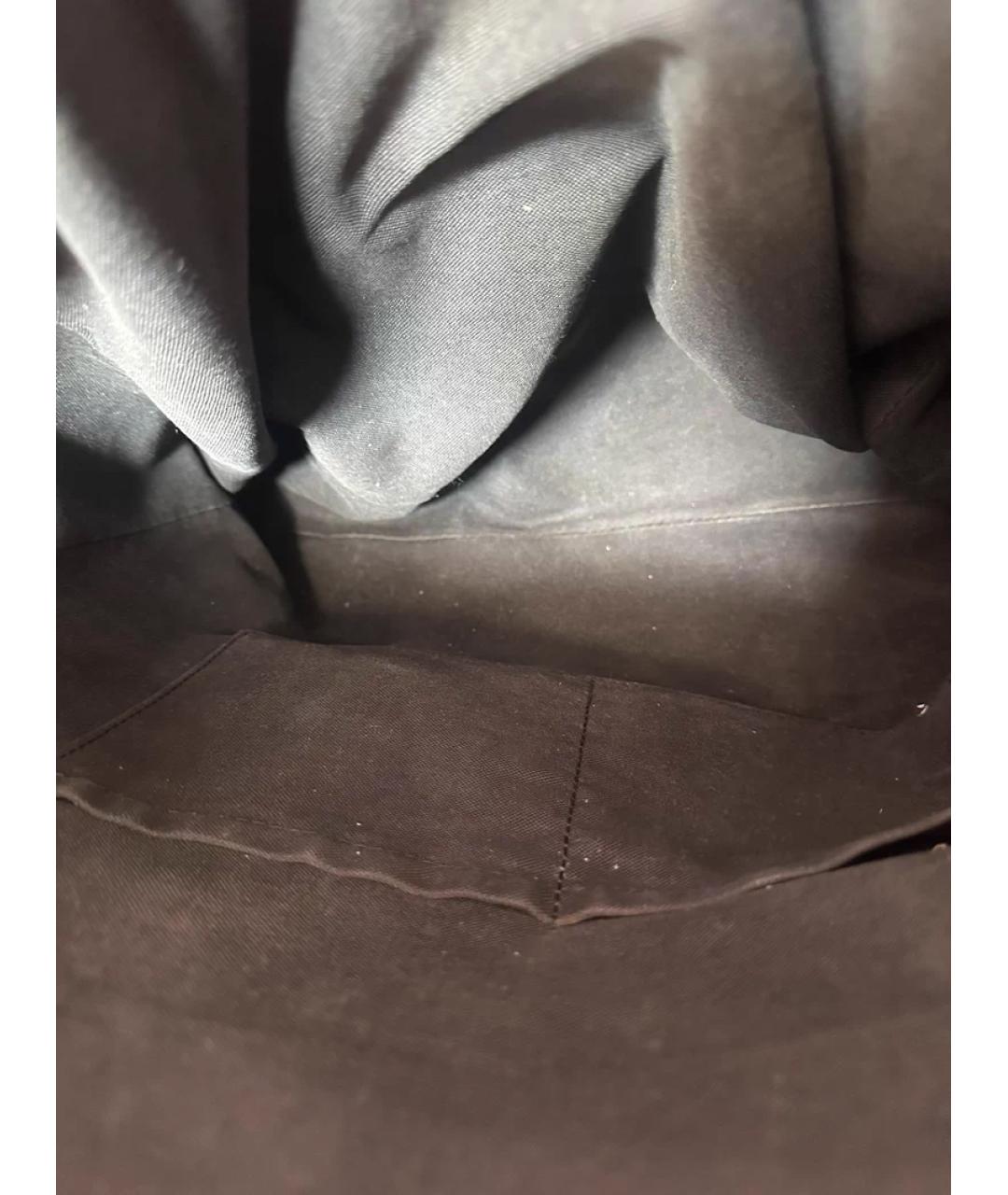 LOUIS VUITTON Серая тканевая сумка с короткими ручками, фото 9