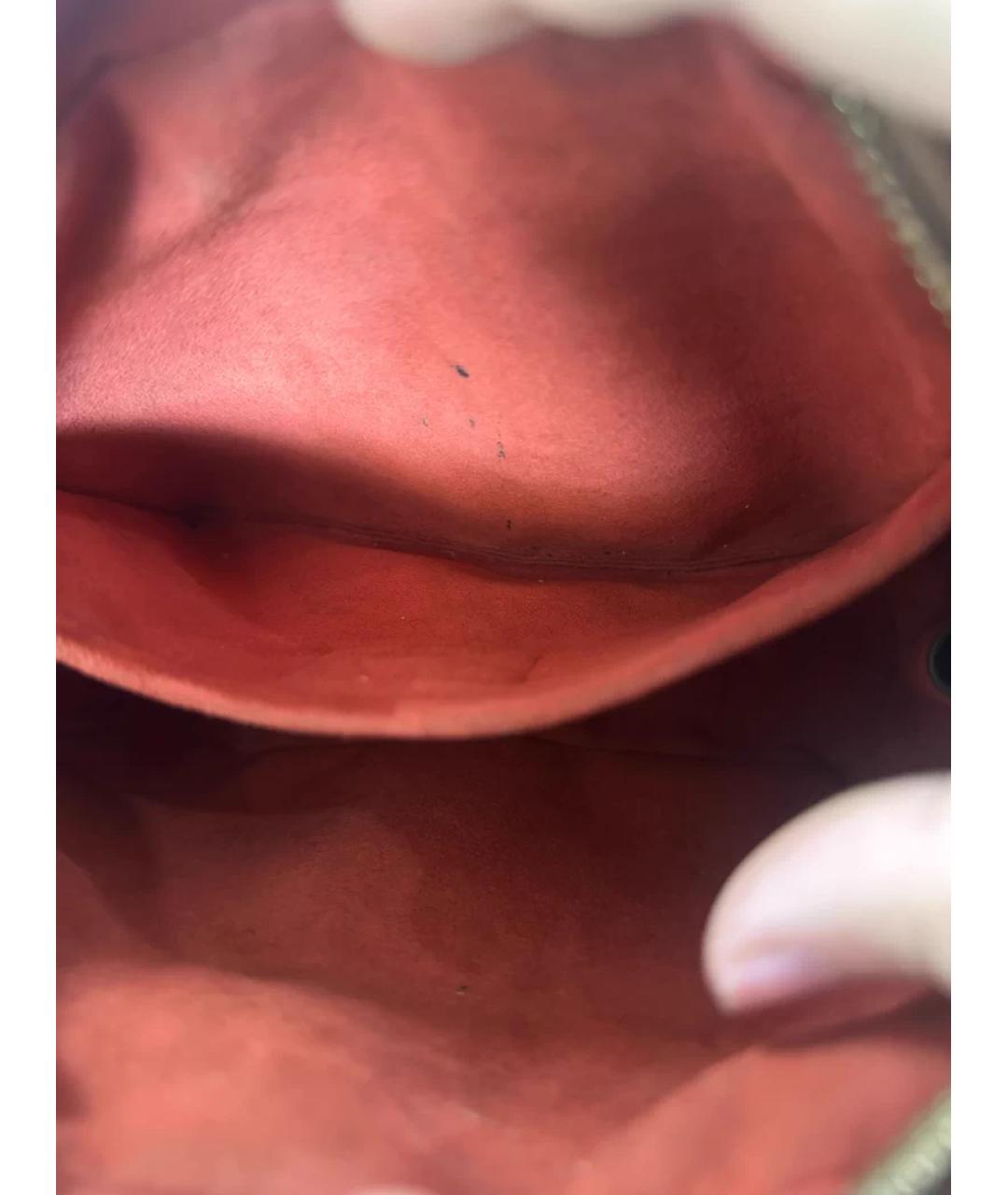 LOUIS VUITTON Коричневая кожаная сумка с короткими ручками, фото 8