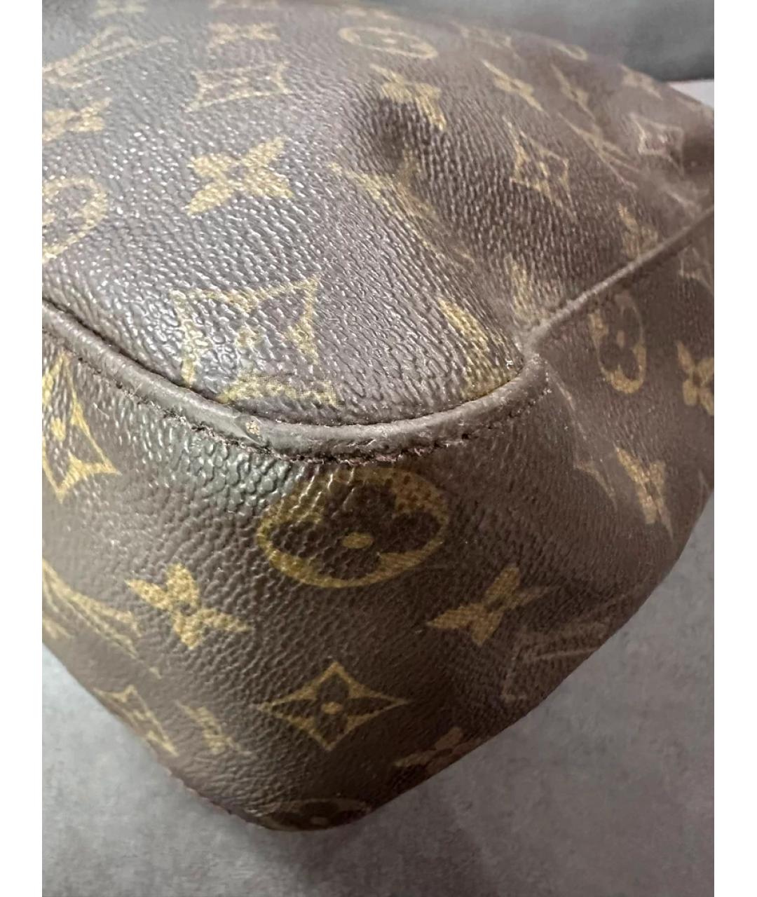 LOUIS VUITTON Коричневая сумка с короткими ручками, фото 3