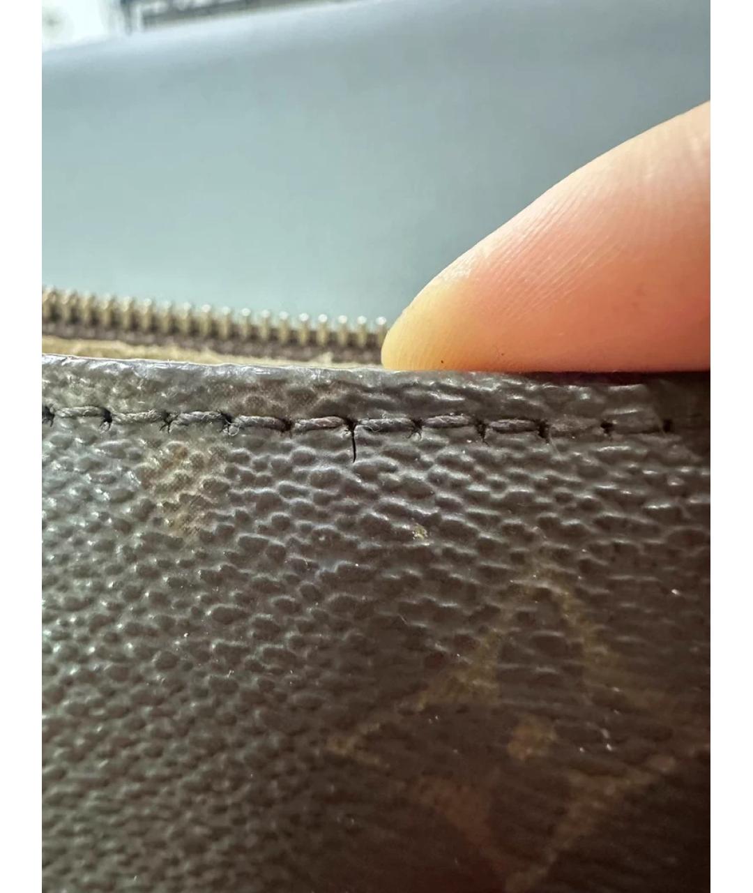 LOUIS VUITTON Коричневая сумка с короткими ручками, фото 6