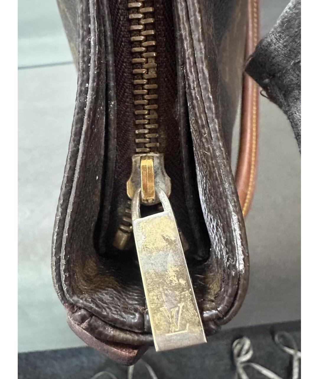 LOUIS VUITTON Коричневая сумка с короткими ручками, фото 7