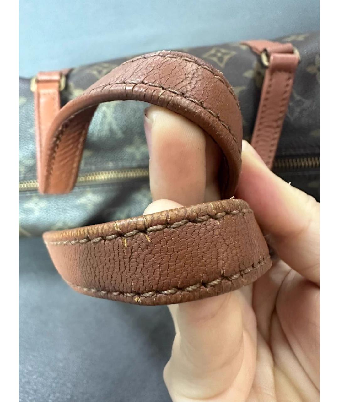 LOUIS VUITTON Коричневая сумка с короткими ручками, фото 8