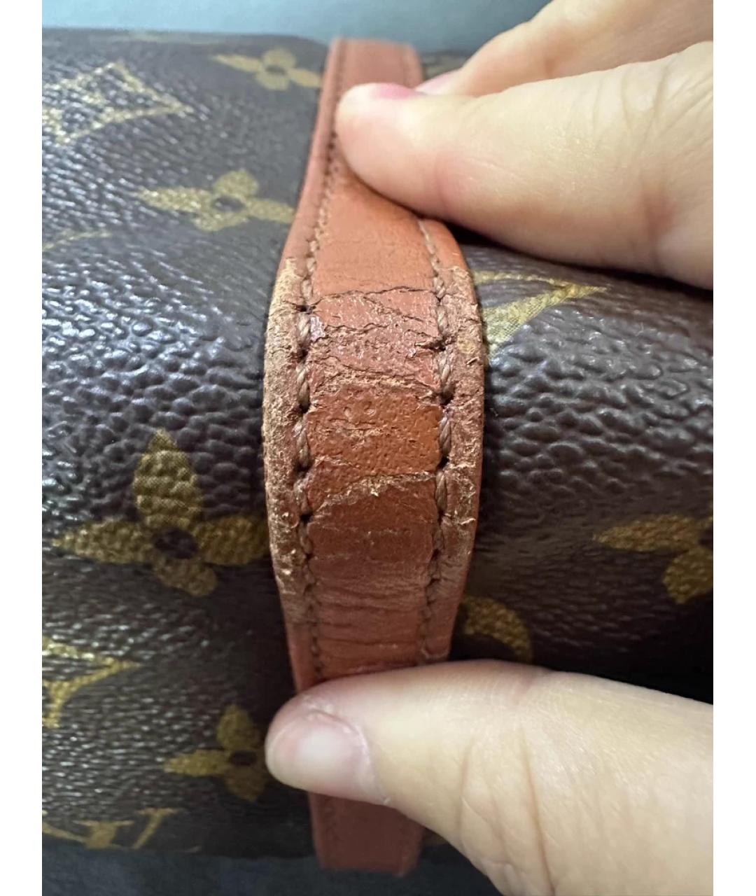 LOUIS VUITTON Коричневая сумка с короткими ручками, фото 4