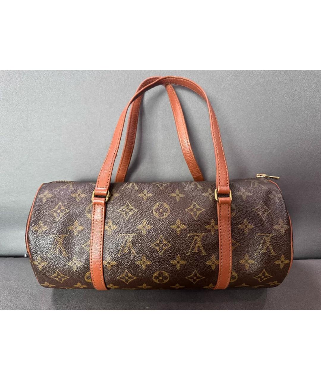 LOUIS VUITTON Коричневая сумка с короткими ручками, фото 10