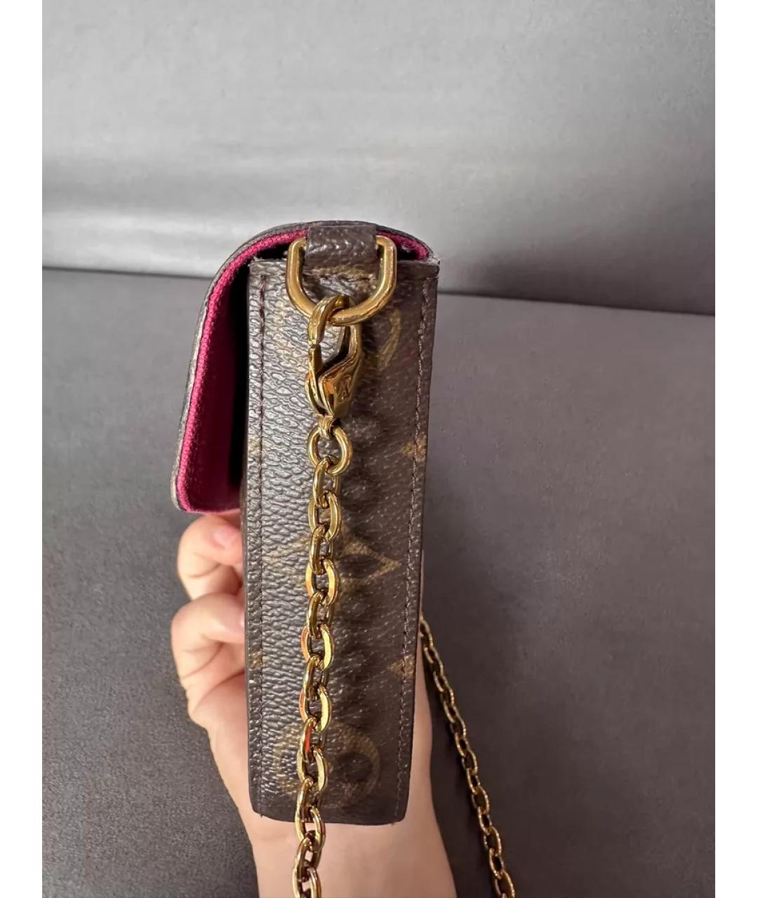 LOUIS VUITTON Коричневая сумка через плечо, фото 4