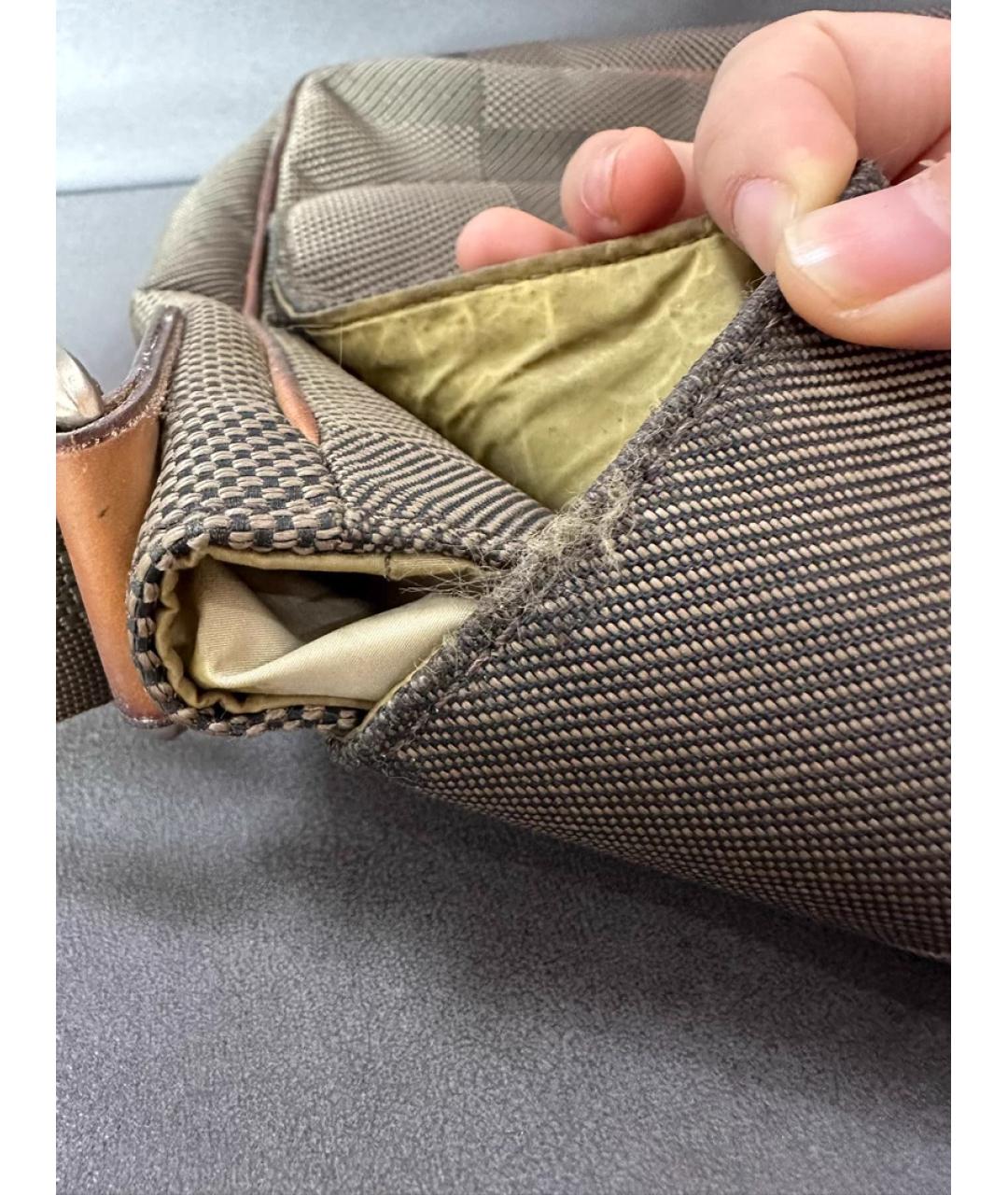 LOUIS VUITTON Коричневая сумка через плечо, фото 6