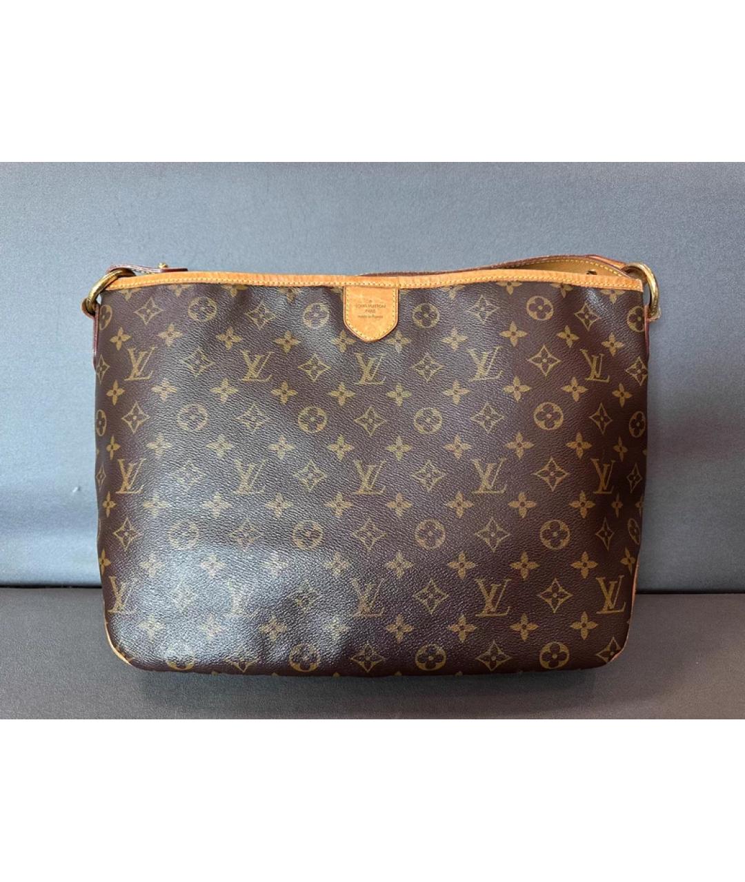 LOUIS VUITTON Коричневая сумка с короткими ручками, фото 9