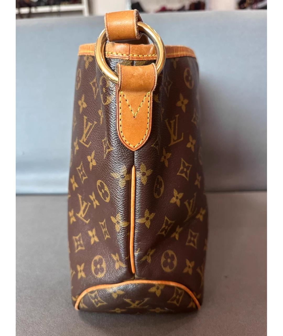 LOUIS VUITTON Коричневая сумка с короткими ручками, фото 4