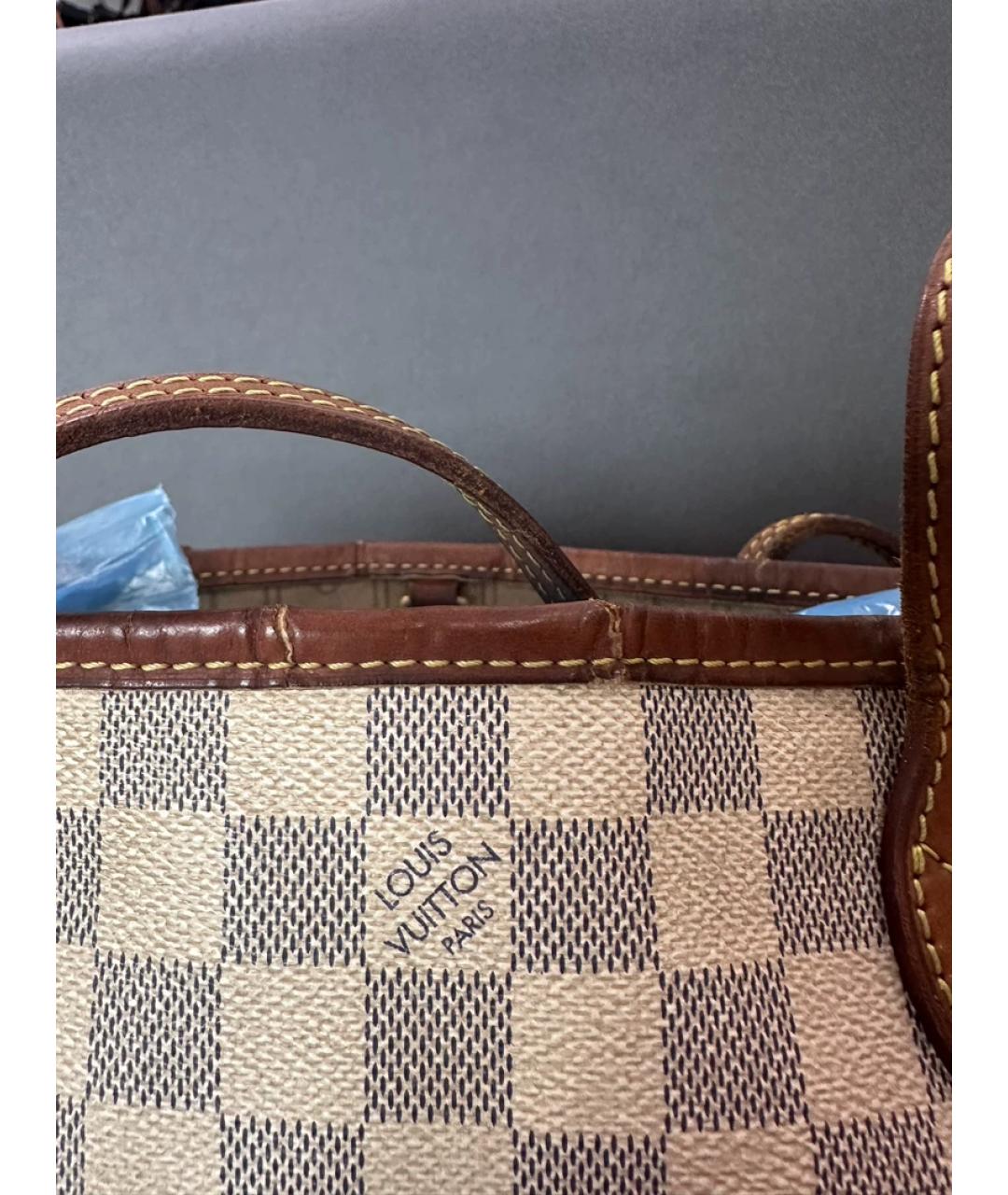 LOUIS VUITTON Белая сумка с короткими ручками, фото 6