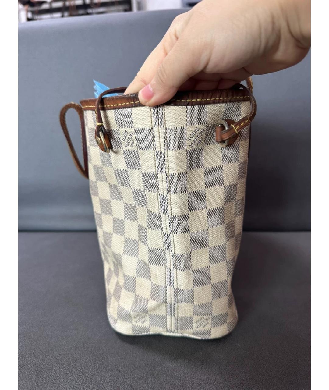 LOUIS VUITTON Белая сумка с короткими ручками, фото 4