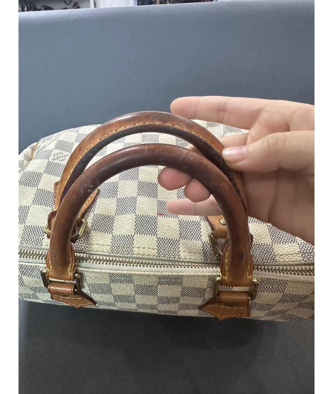 LOUIS VUITTON Белая сумка с короткими ручками, фото 5