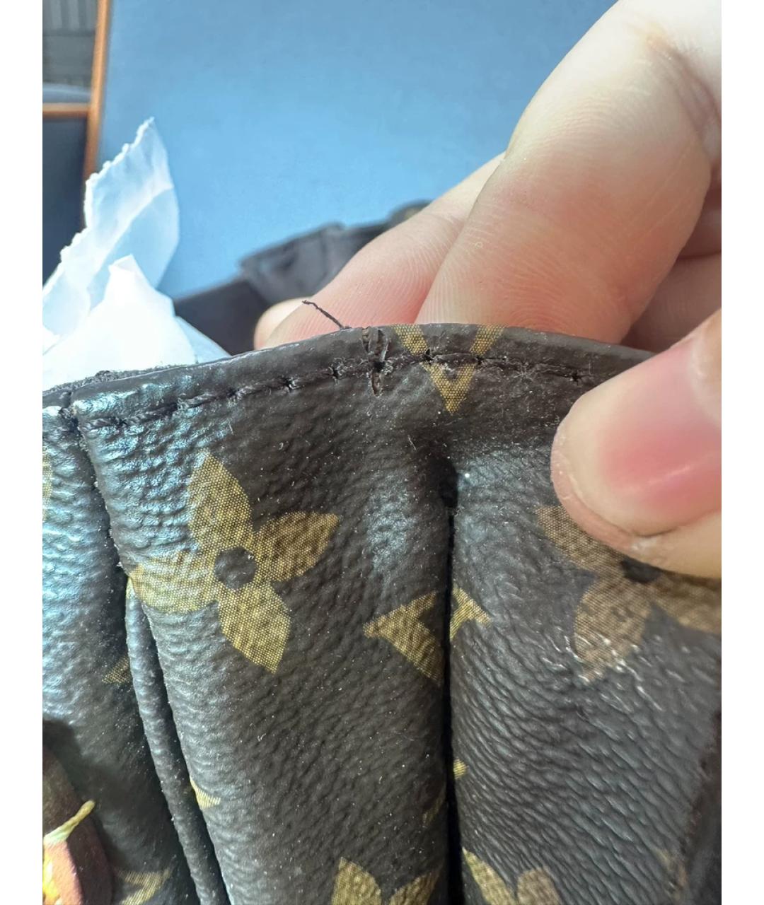 LOUIS VUITTON Коричневая сумка через плечо, фото 5