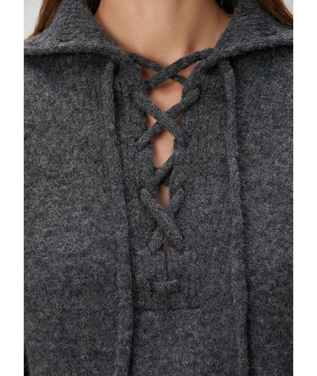 ISABEL MARANT ETOILE Серый шерстяной джемпер / свитер, фото 4