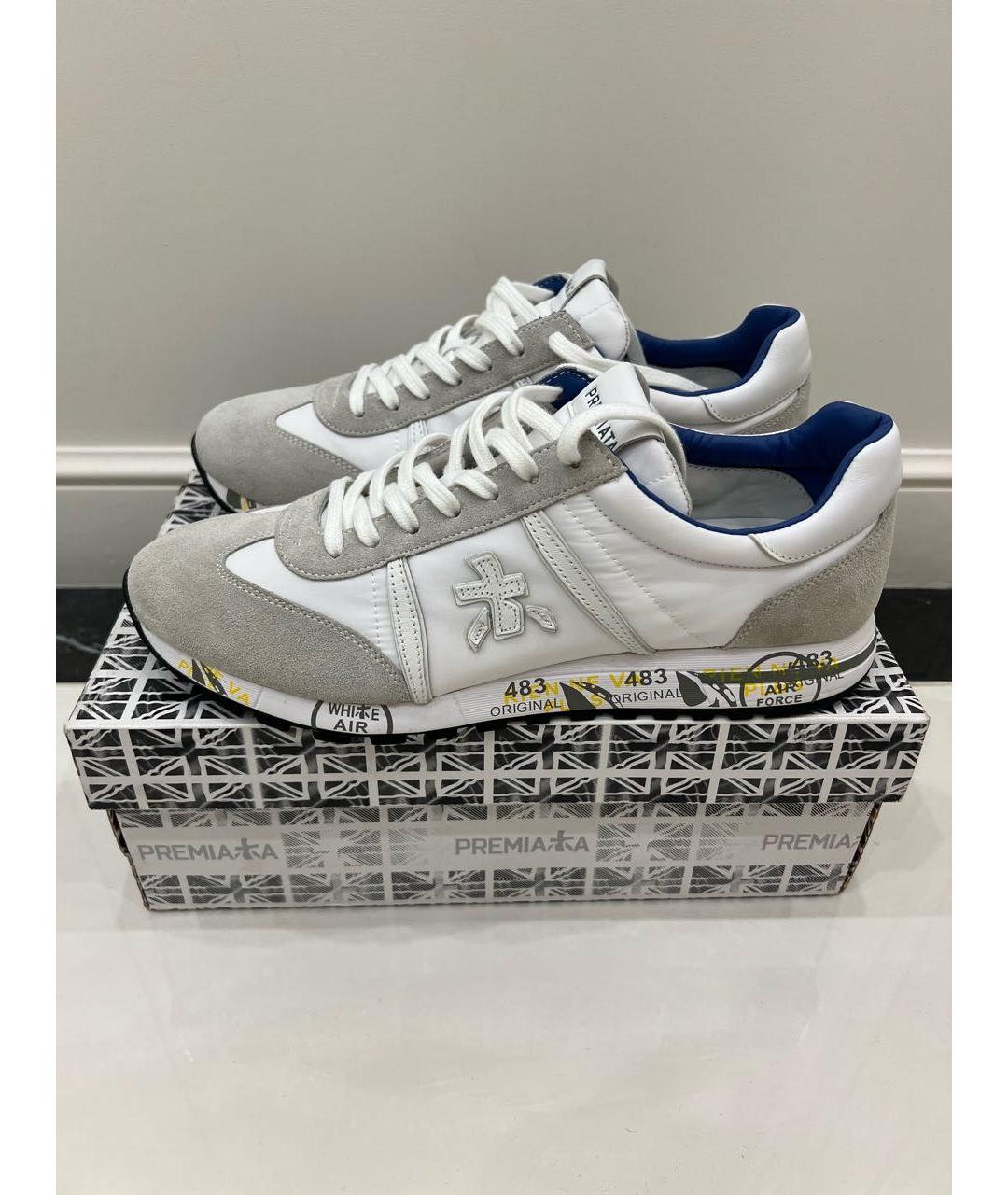 PREMIATA Белые низкие кроссовки / кеды, фото 7