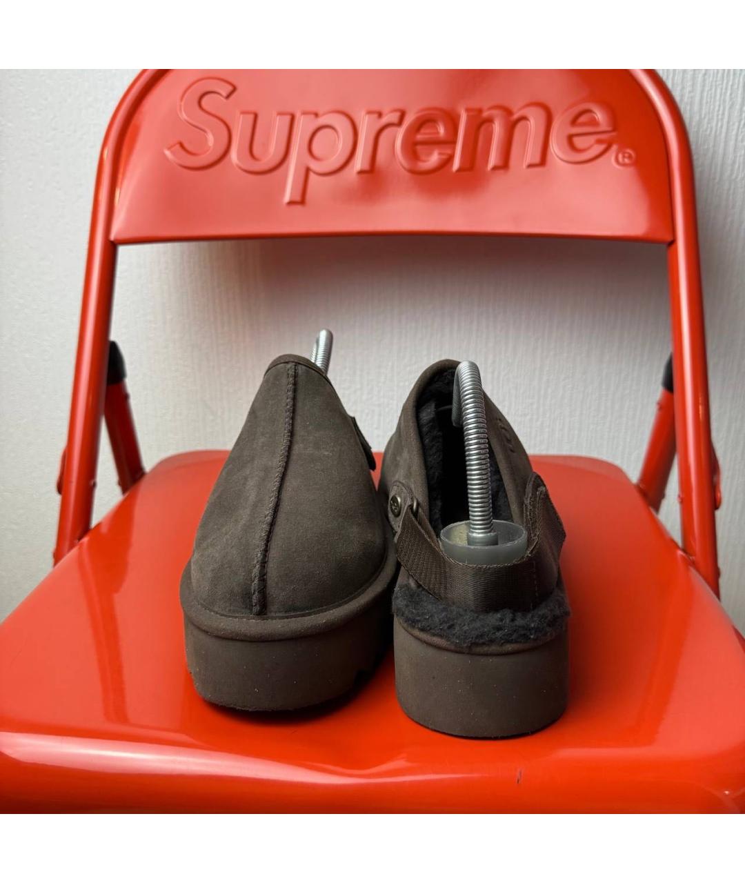 UGG AUSTRALIA Коричневые замшевые сабо, фото 3