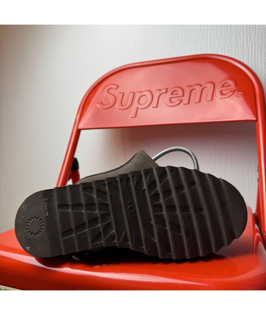 UGG AUSTRALIA Коричневые замшевые сабо, фото 4