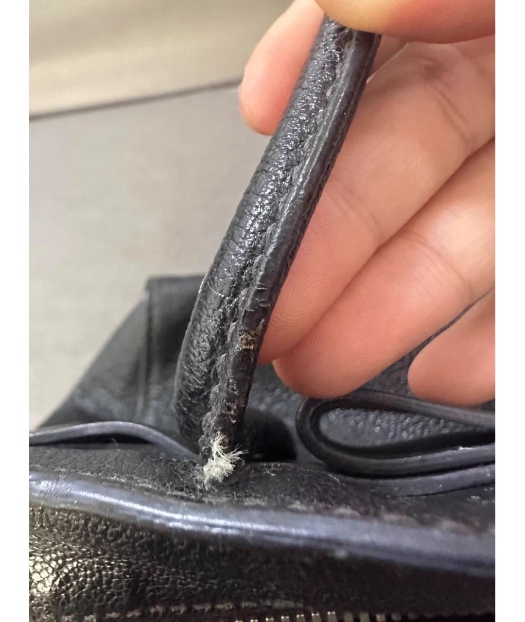 MIU MIU Черная кожаная сумка с короткими ручками, фото 7