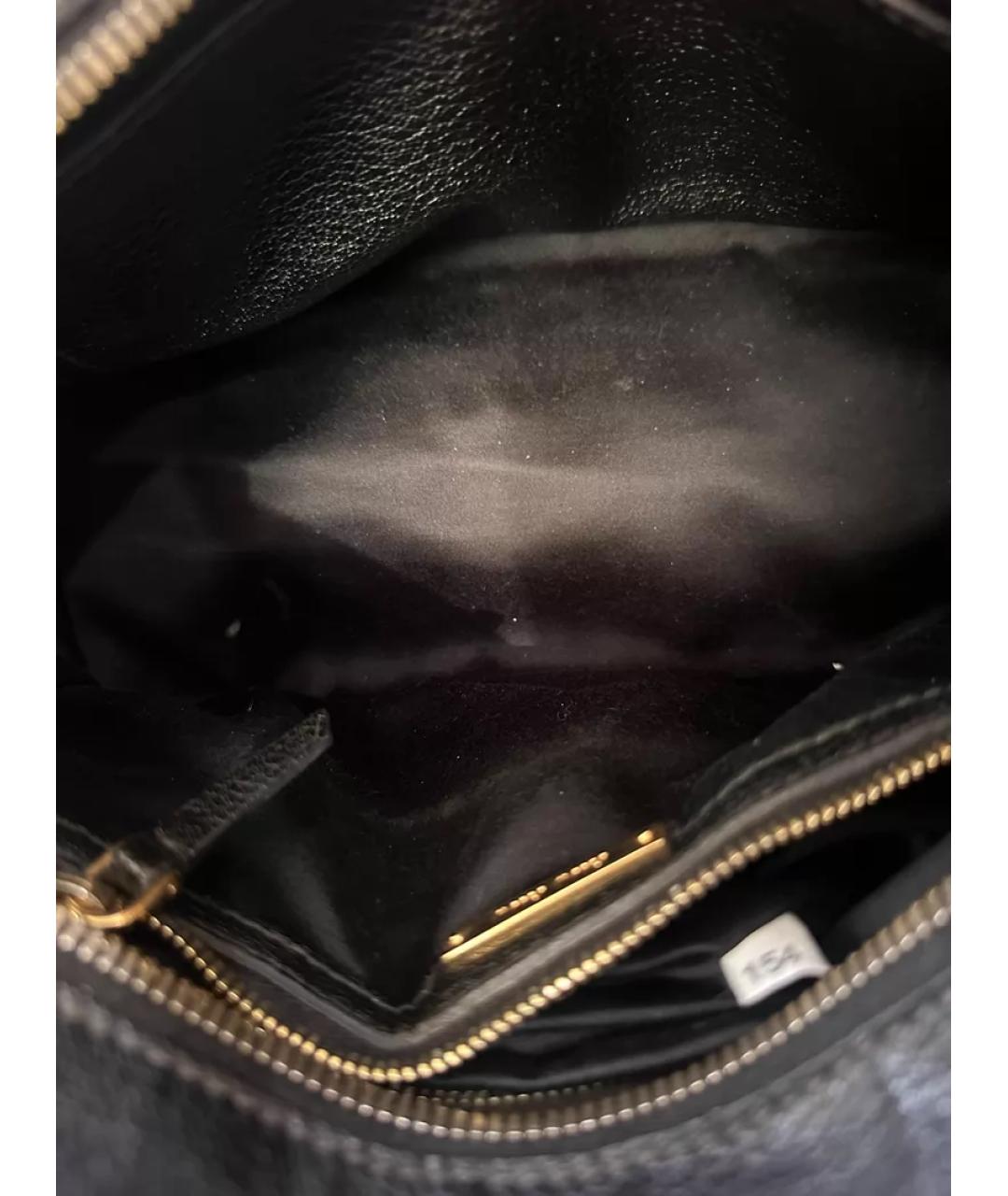 MIU MIU Черная кожаная сумка с короткими ручками, фото 9