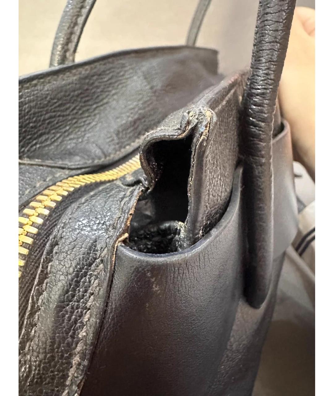 MIU MIU Черная кожаная сумка с короткими ручками, фото 6