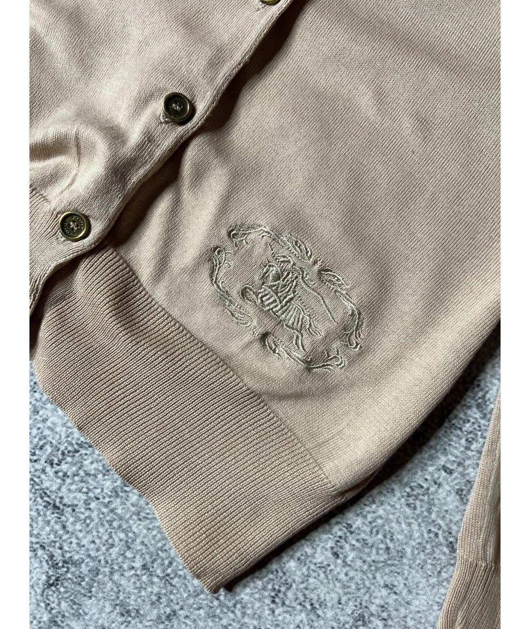 BURBERRY Бежевый хлопковый кардиган, фото 4