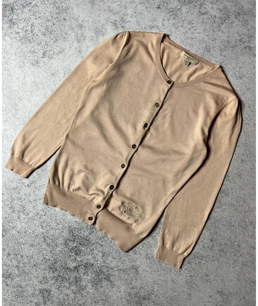 BURBERRY Бежевый хлопковый кардиган, фото 6