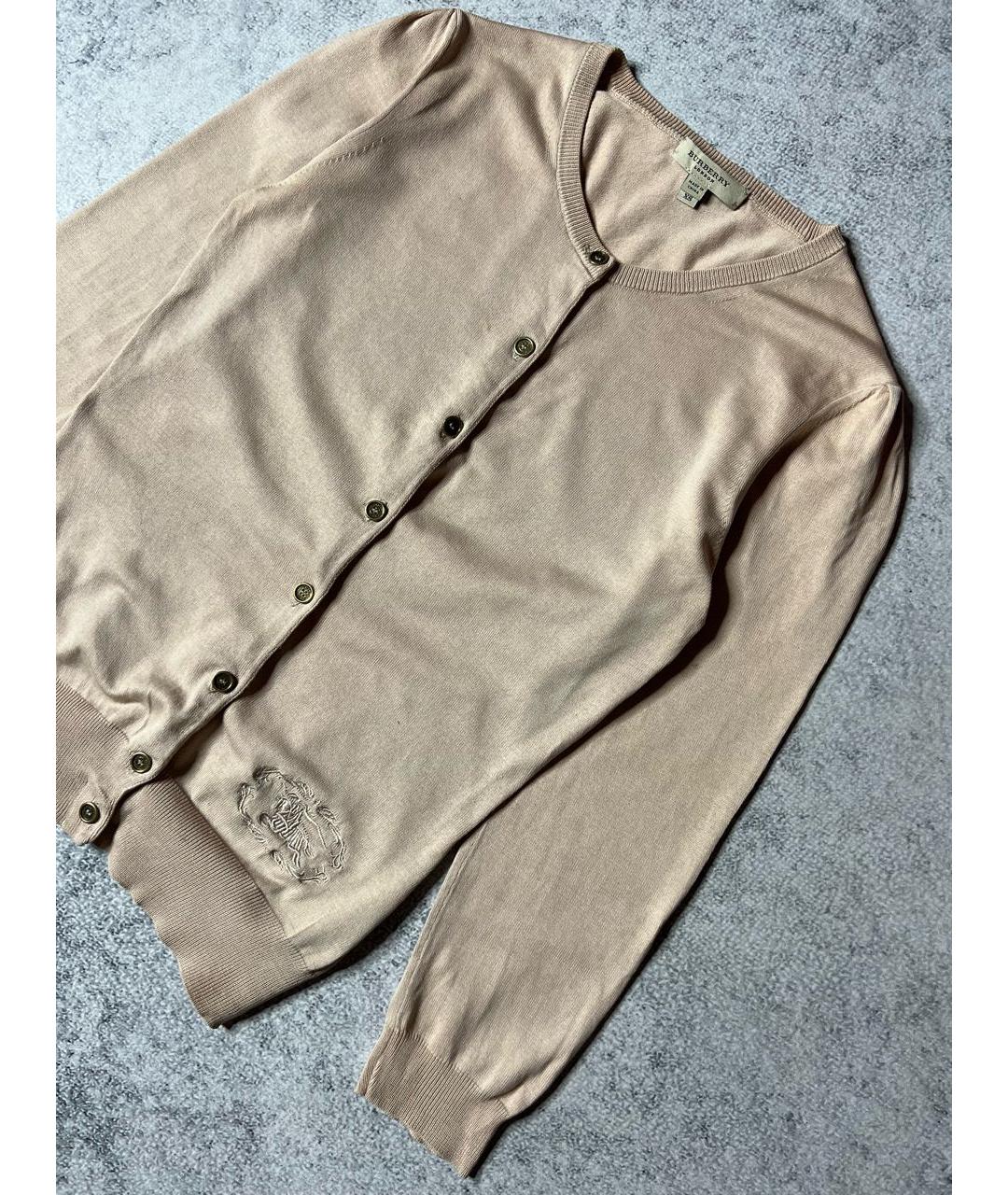 BURBERRY Бежевый хлопковый кардиган, фото 2