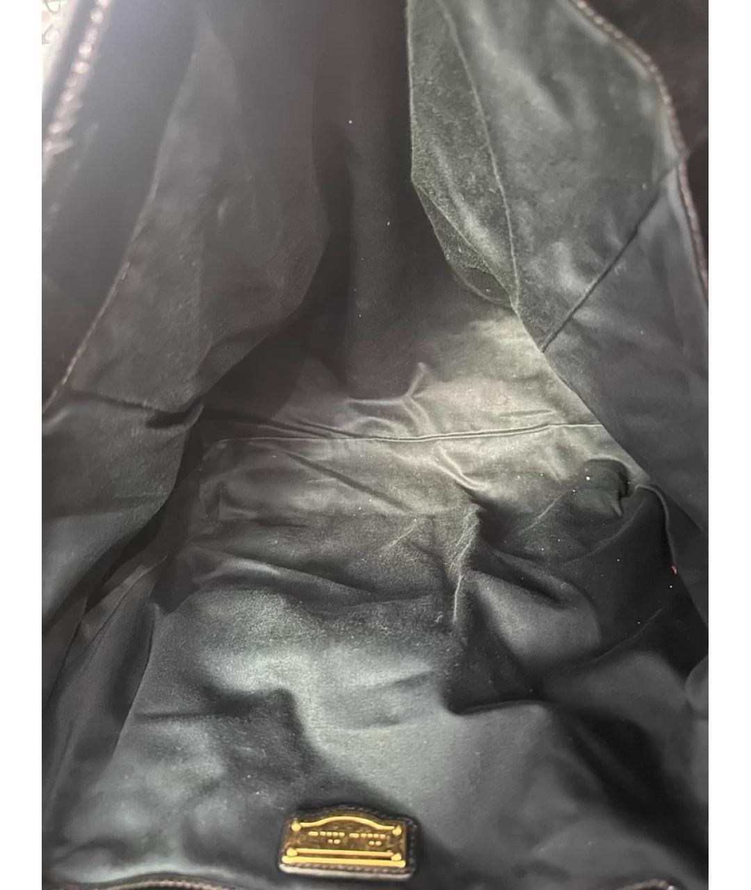MIU MIU Черная кожаная сумка с короткими ручками, фото 9