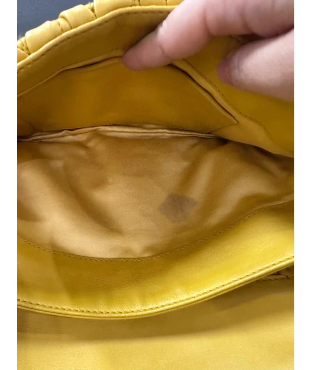 MIU MIU Горчичная кожаная сумка через плечо, фото 9
