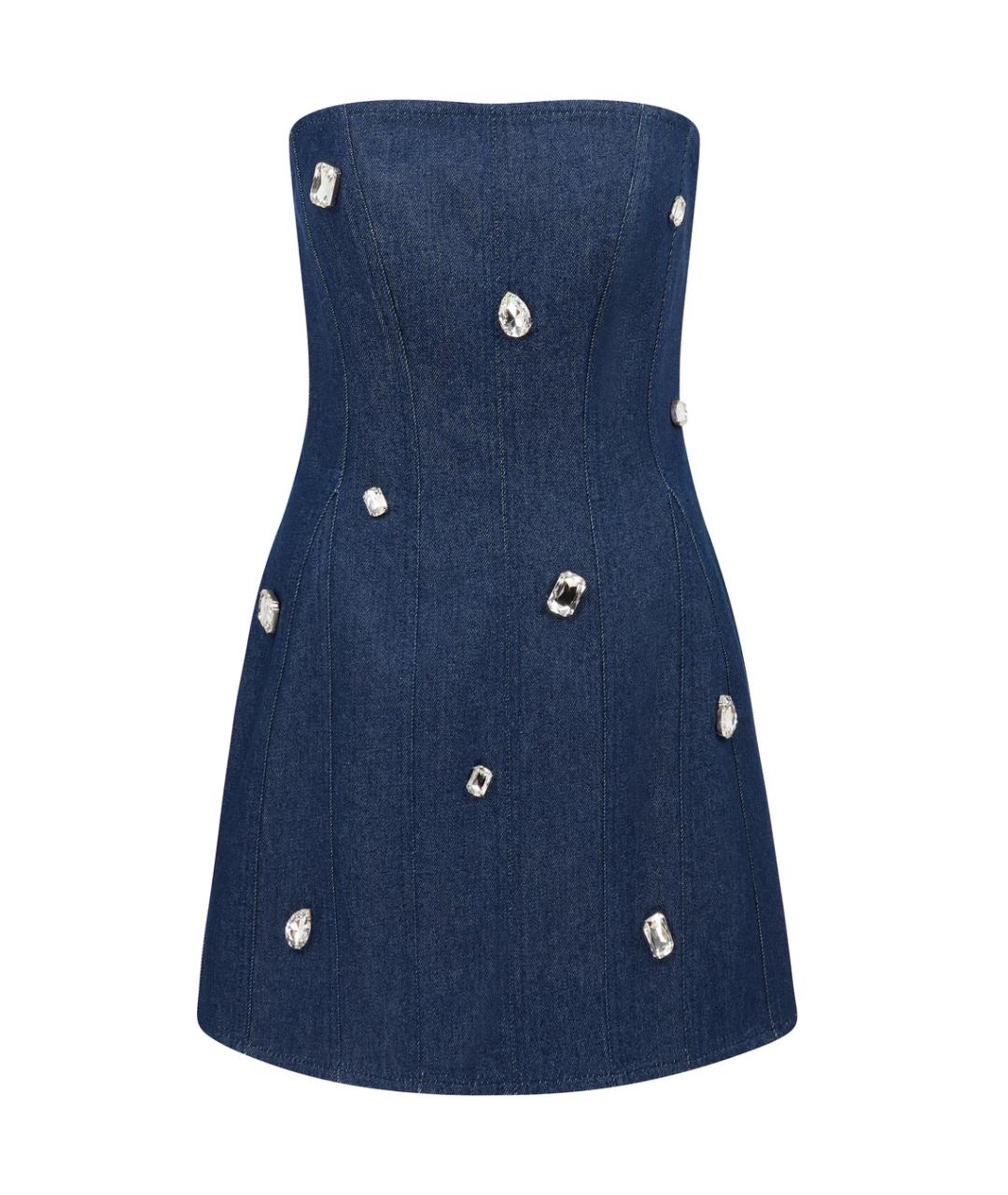 DAVID KOMA Синее коктейльное платье, фото 1