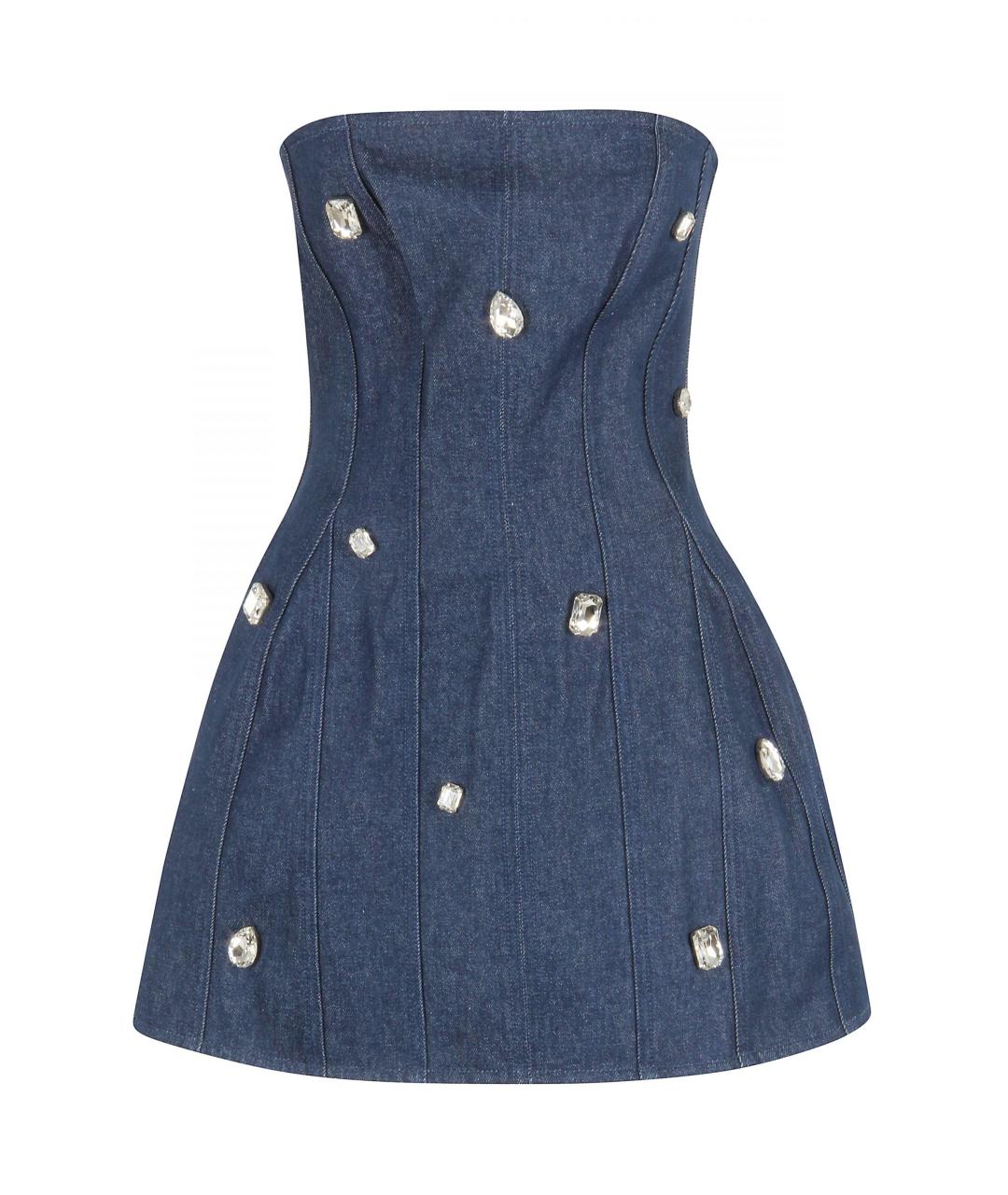 DAVID KOMA Синее коктейльное платье, фото 6