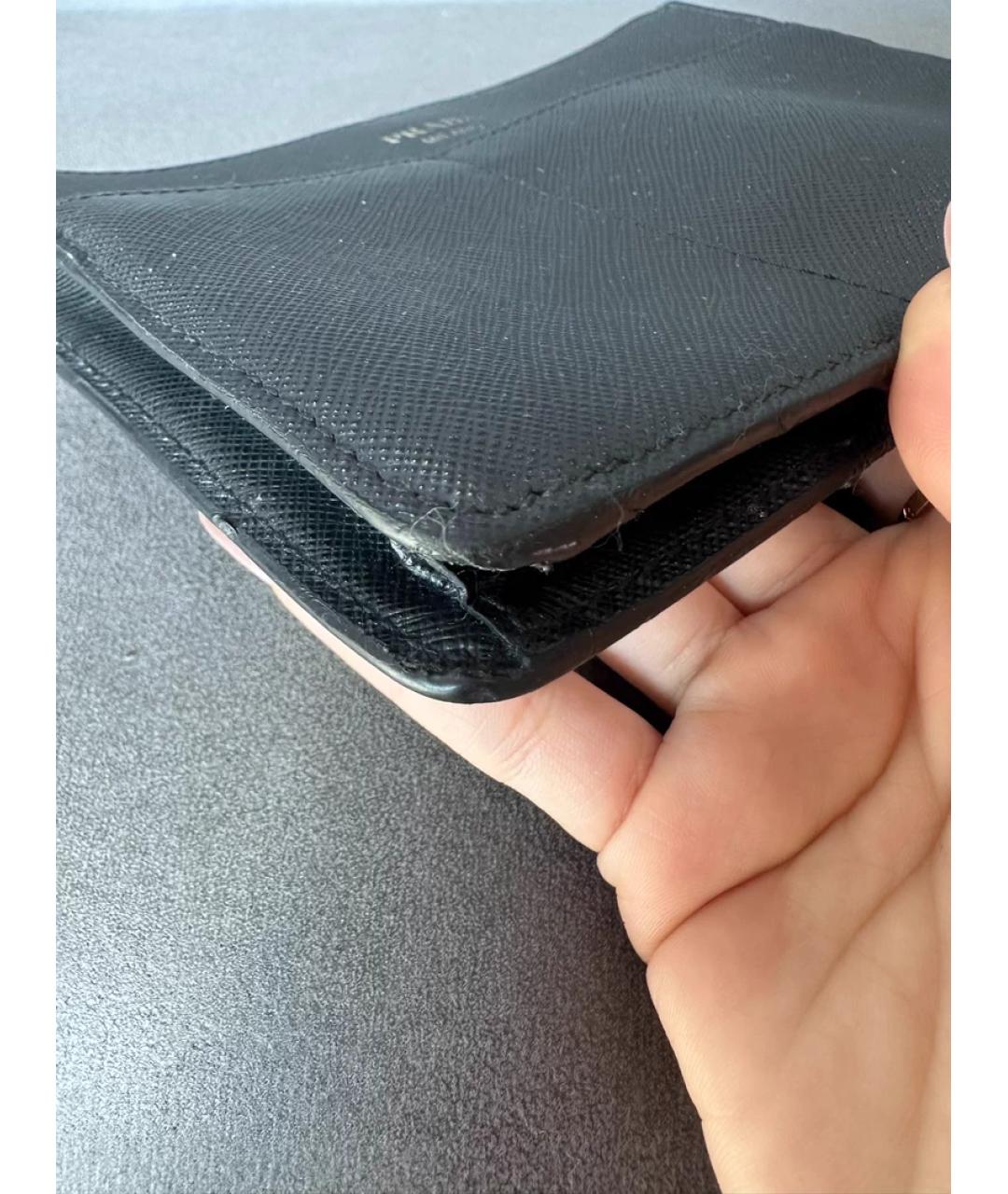 PRADA Черная кожаная сумка через плечо, фото 2