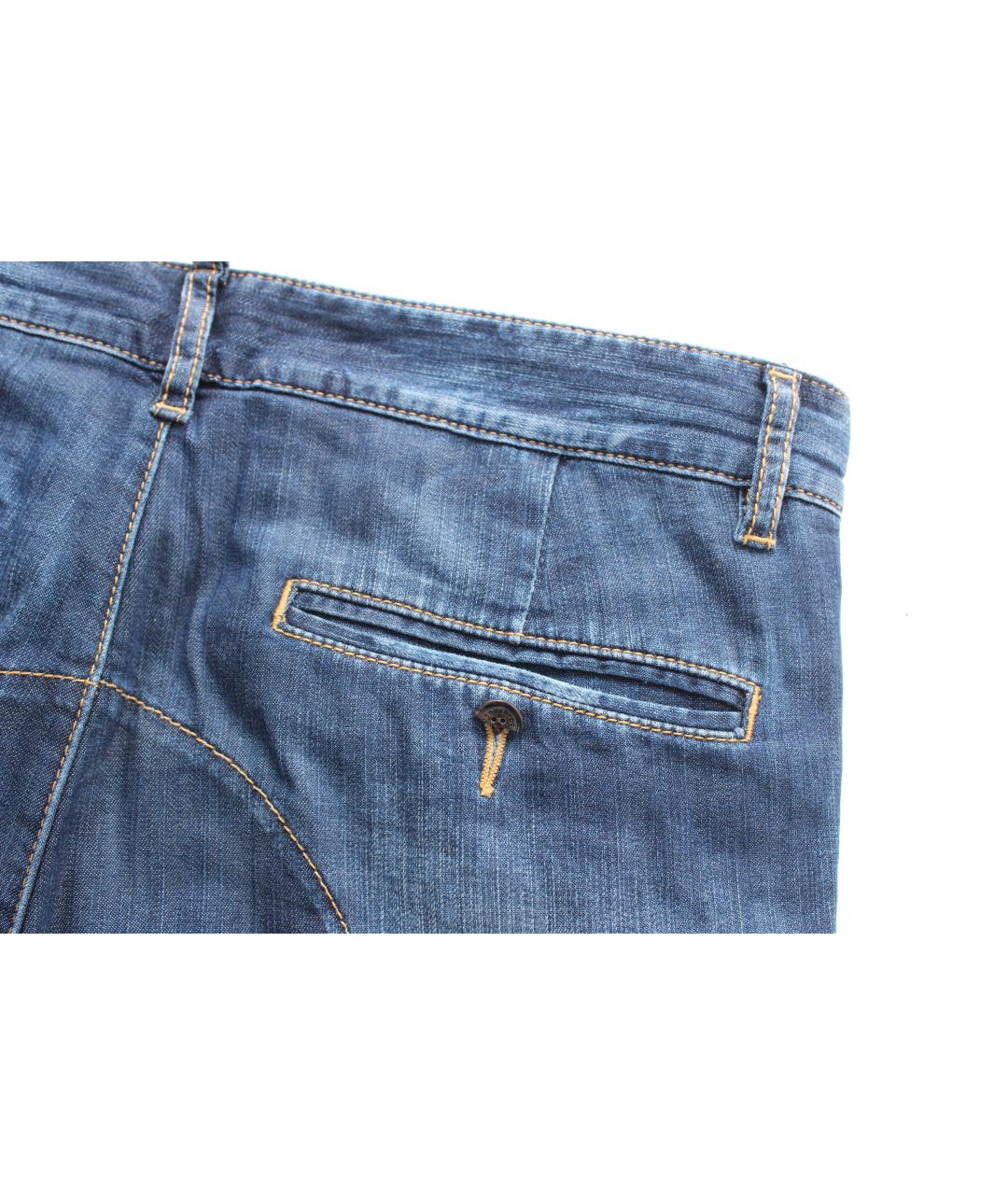 DSQUARED2 Синие хлопко-эластановые джинсы скинни, фото 8